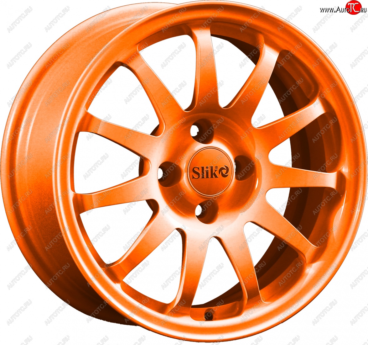 15 249 р. Кованый диск Slik Classik 6.5x15 (Ярко-оранжевый)   (Цвет: Ярко-оранжевый)  с доставкой в г. Керчь