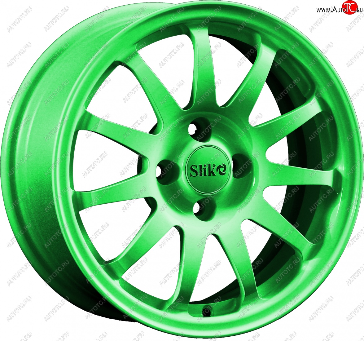 15 249 р. Кованый диск Slik Classik 6.5x15 (RAL 6038 ярко-зеленый)   (Цвет: RAL 6038 ярко-зеленый)  с доставкой в г. Керчь