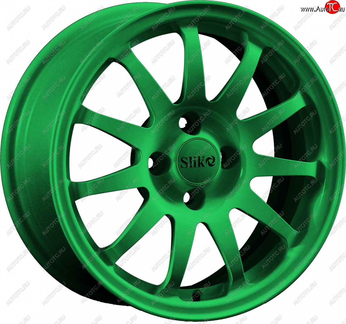 15 249 р. Кованый диск Slik Classik 6.5x15 (Зеленый)   (Цвет: Зеленый)  с доставкой в г. Керчь