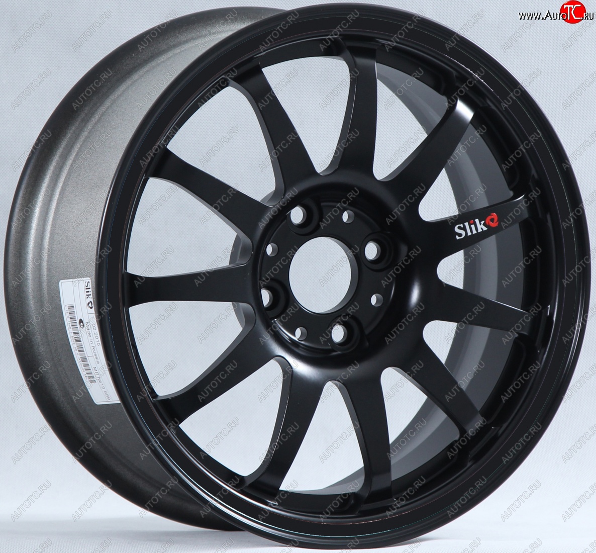 7 899 р. Кованый диск Slik Classik 6.5x15 (Черный глянцевый)   (Цвет: Черный глянцевый)  с доставкой в г. Керчь