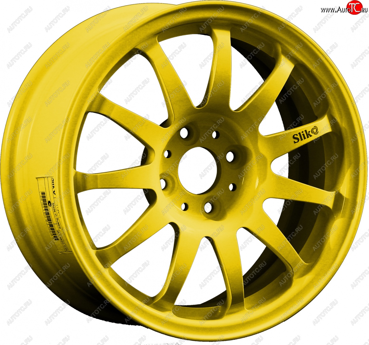 7 899 р. Кованый диск Slik Classik 6.5x15 (Ярко-желтый RAL 1021)   (Цвет: Ярко-желтый RAL 1021)  с доставкой в г. Керчь