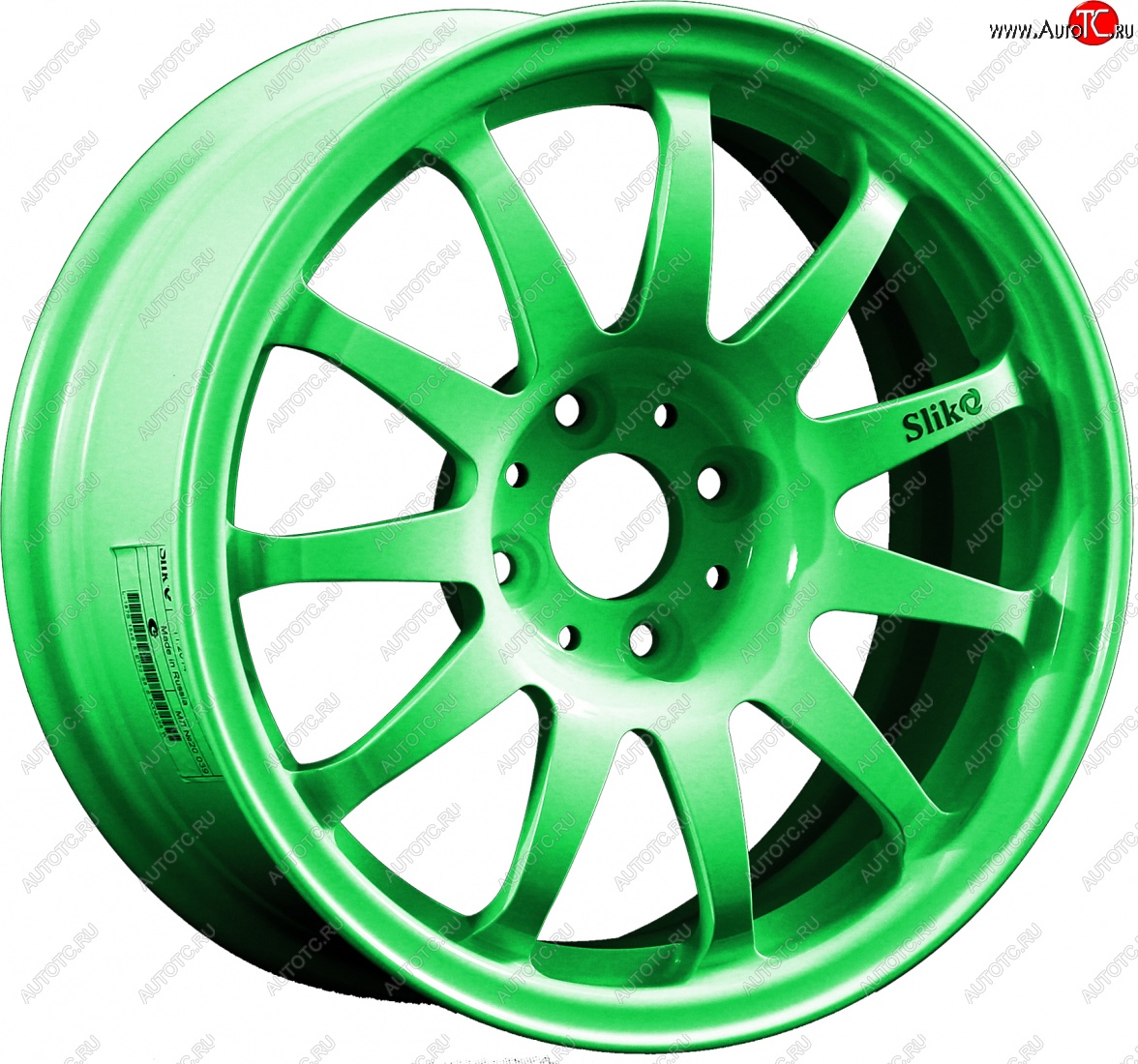 7 899 р. Кованый диск Slik Classik 6.5x15 (RAL 6038 ярко-зеленый)   (Цвет: RAL 6038 ярко-зеленый)  с доставкой в г. Керчь