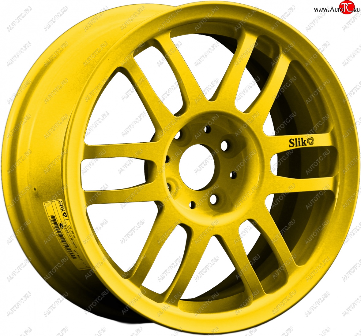 7 899 р. Кованый диск Slik Classik 6.5x15 (Ярко-желтый RAL 1021)   (Цвет: Ярко-желтый RAL 1021)  с доставкой в г. Керчь