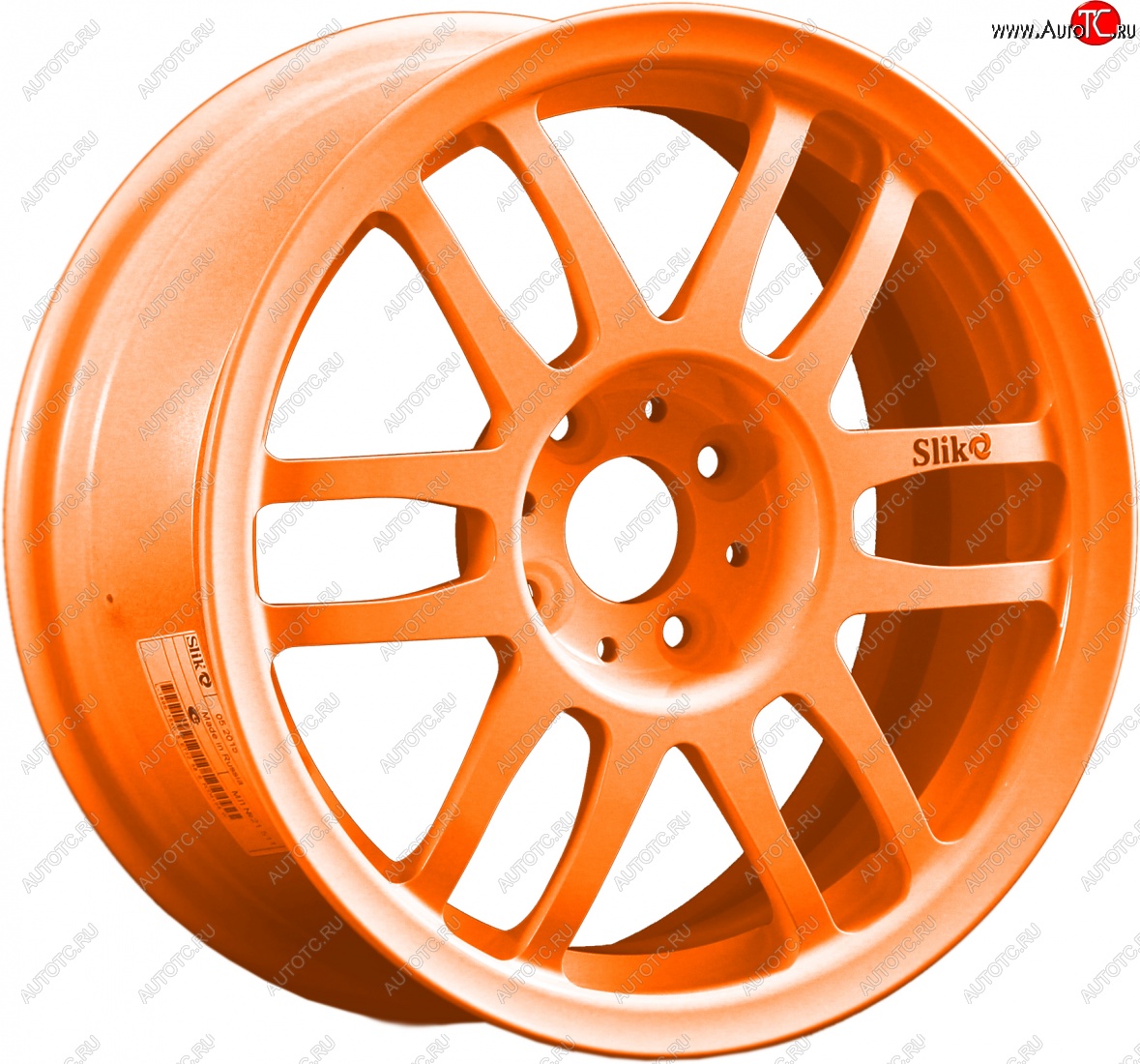 7 899 р. Кованый диск Slik Classik 6.5x15 (Ярко-оранжевый)   (Цвет: Ярко-оранжевый)  с доставкой в г. Керчь