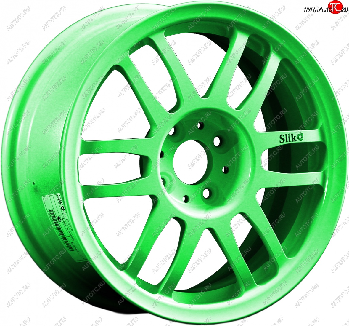 7 899 р. Кованый диск Slik Classik 6.5x15 (RAL 6038 ярко-зеленый)   (Цвет: RAL 6038 ярко-зеленый)  с доставкой в г. Керчь