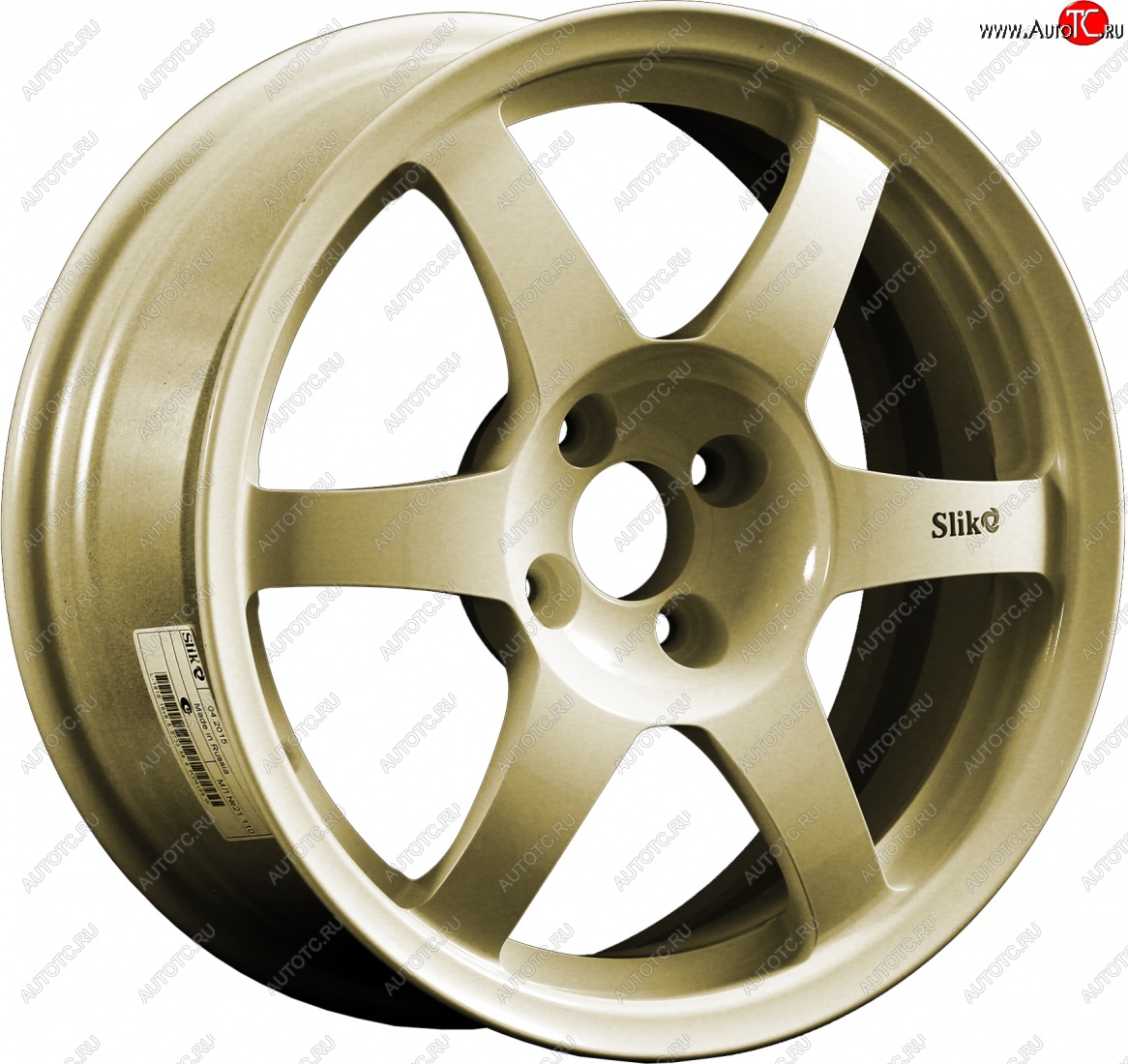 9 849 р. Кованый диск Slik Classik 6.5x16 (Металлик золотой)   (Цвет: Металлик золотой)  с доставкой в г. Керчь