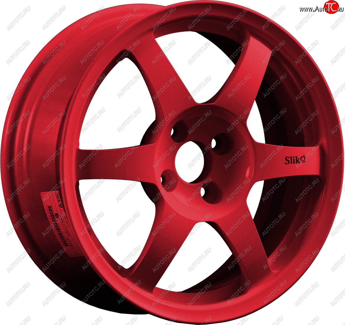 9 849 р. Кованый диск Slik Classik 6.5x16 (Candy красный)   (Цвет: Candy красный)  с доставкой в г. Керчь