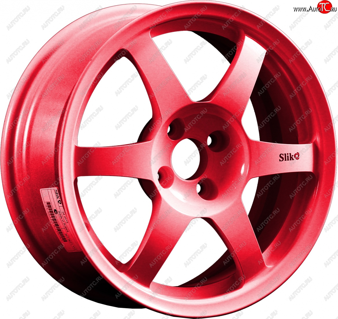 9 849 р. Кованый диск Slik Classik 6.5x16 (Candy рубиновый)   (Цвет: Candy рубиновый)  с доставкой в г. Керчь