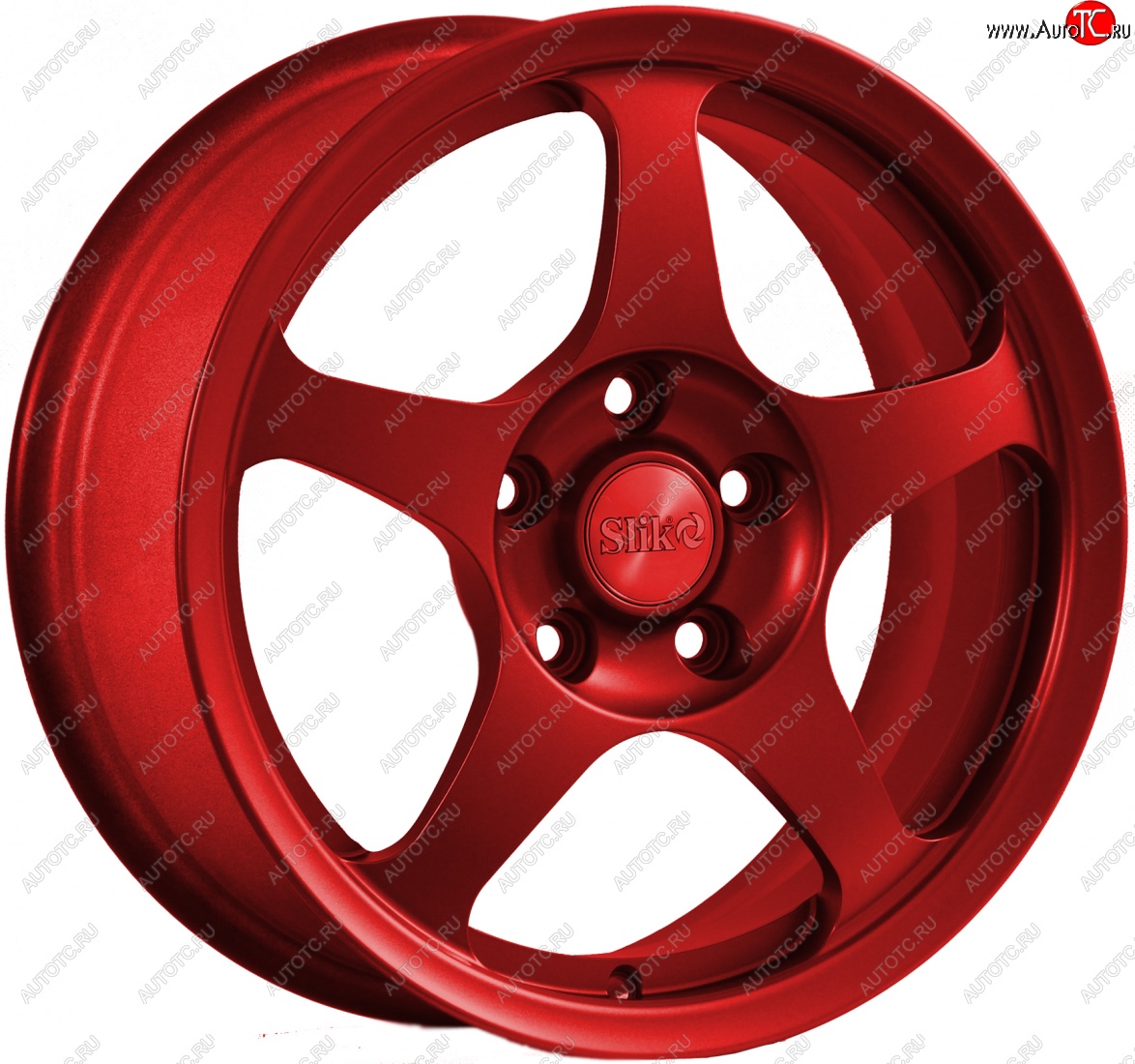 10 999 р. Кованый диск Slik classik R16x6.5 Красный (RED) 6.5x16   (Цвет: RED)  с доставкой в г. Керчь