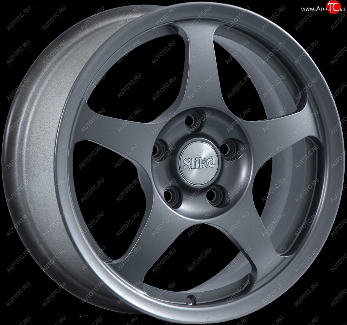 10 999 р. Кованый диск Slik classik R16x6.5 Матовый серый титан (TITAN) 6.5x16   (Цвет: TITAN)  с доставкой в г. Керчь