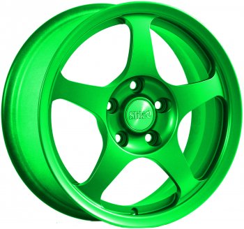 Кованый диск Slik classik R16x6.5 (RAL 6038 ярко зеленый) 6.5x16  (Цвет: RAL 6038 ярко зеленый)