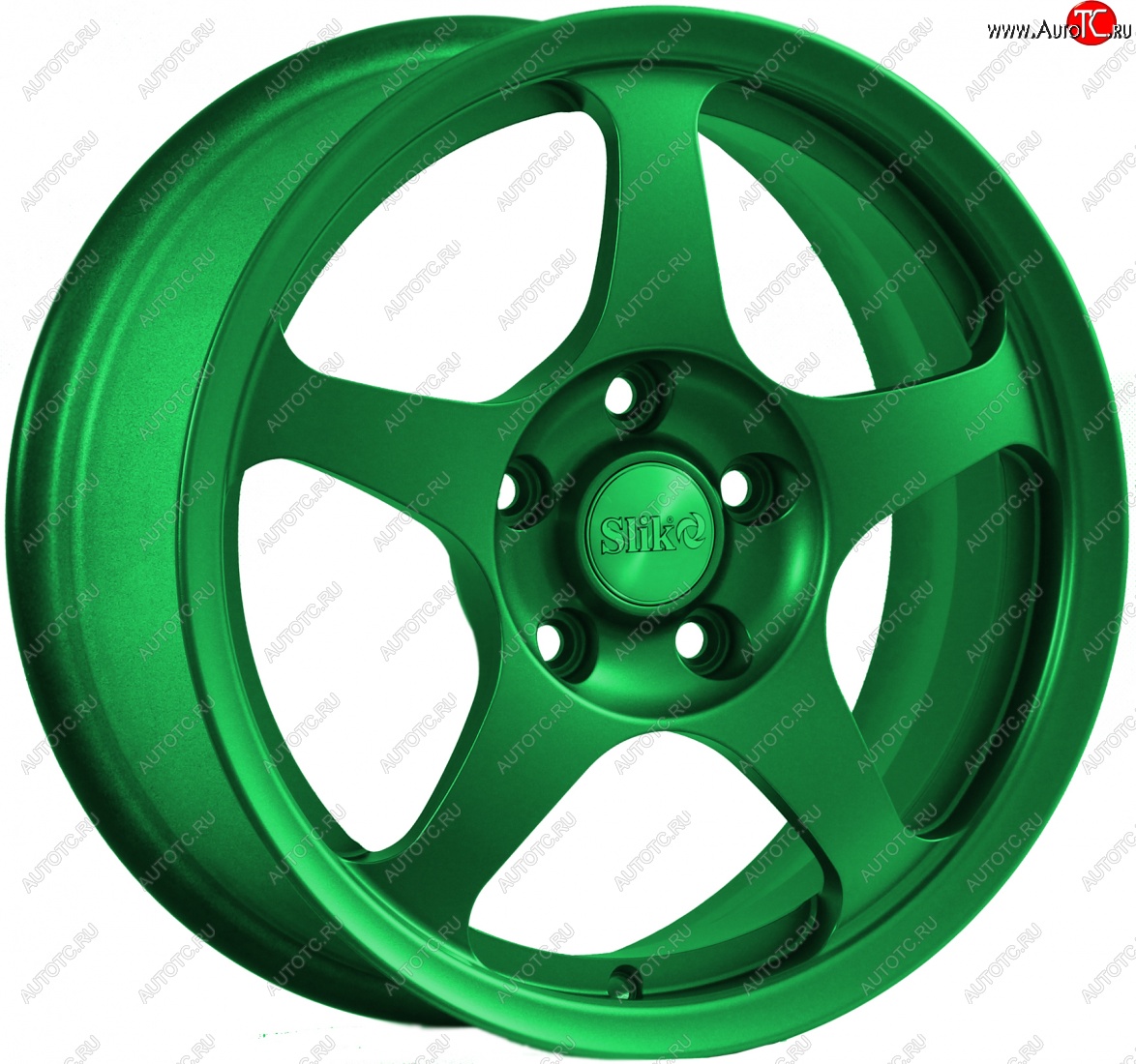 10 999 р. Кованый диск Slik classik R16x6.5 Зеленый (GREEN) 6.5x16   (Цвет: GREEN)  с доставкой в г. Керчь