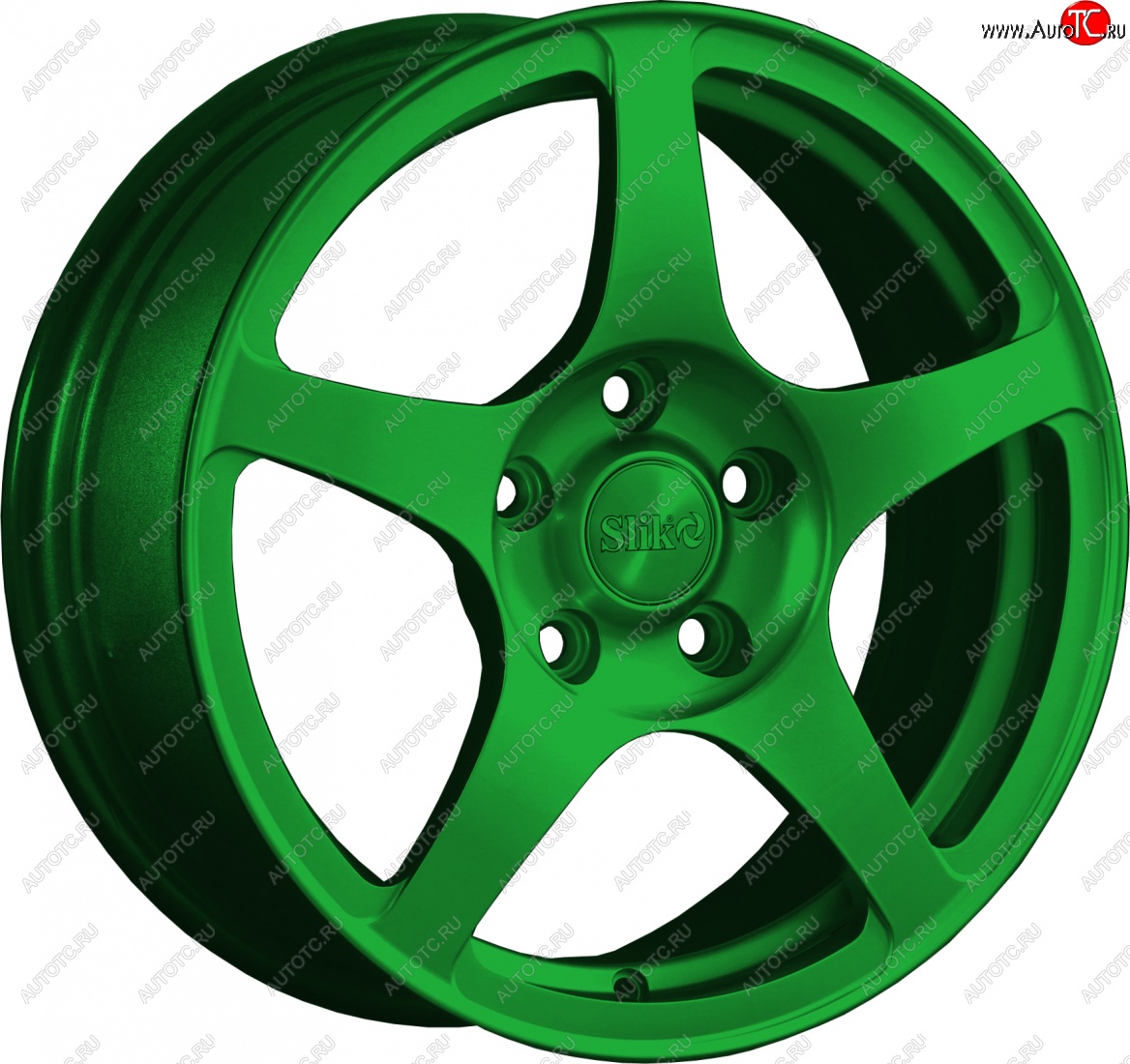 15 249 р. Кованый диск Slik Classic L-193 6.5x16   (Зеленый (GREEEN))  с доставкой в г. Керчь