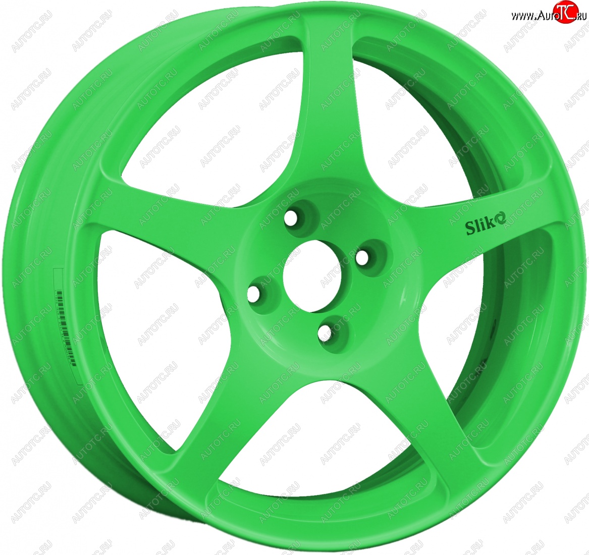 10 599 р. Кованый диск Slik classik R16x6.5 RAL 6038 ярко-зеленый 6.5x16   (Цвет: RAL 6038 ярко-зеленый 6.5x16)  с доставкой в г. Керчь