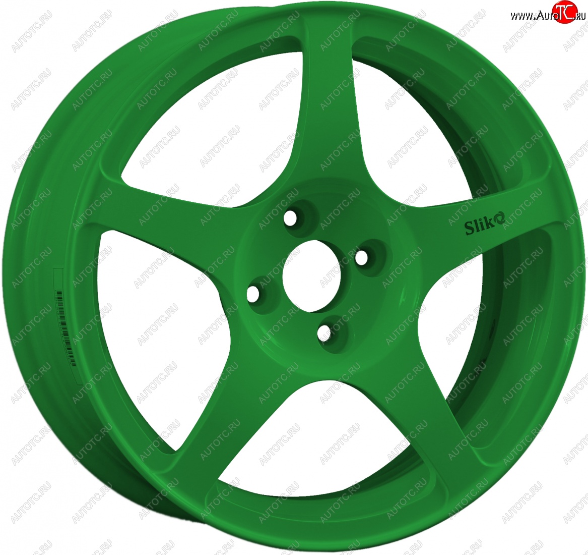 10 349 р. Кованый диск Slik classik R16x6.5 Зеленый (GREEN) 6.5x16   (Цвет: GREEN)  с доставкой в г. Керчь