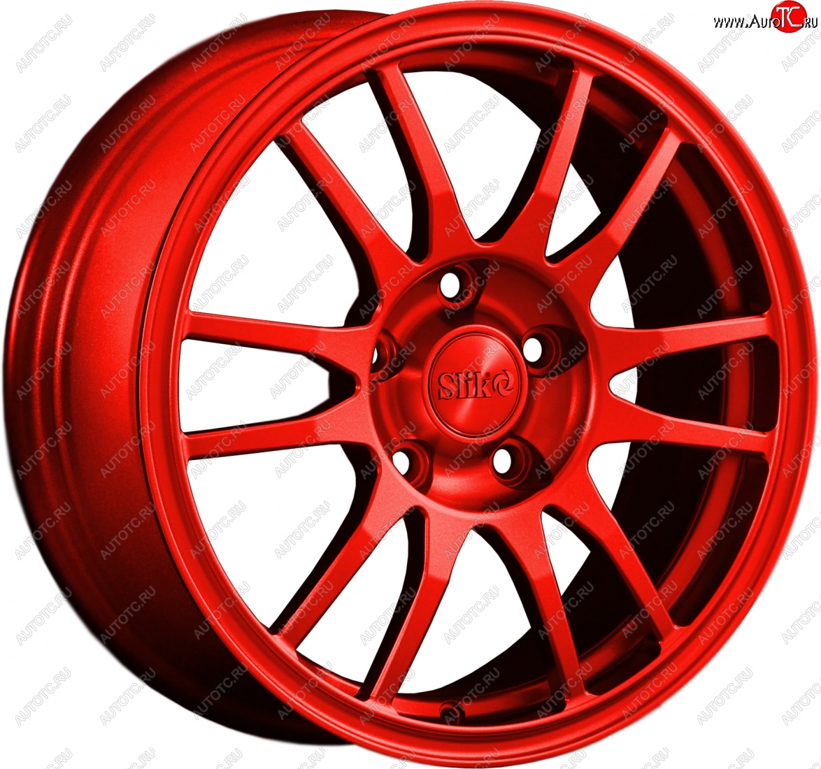 12 949 р. Кованый диск Slik classik R16x6.5 Красный (RED) 6.5x16   (Цвет: RED)  с доставкой в г. Керчь