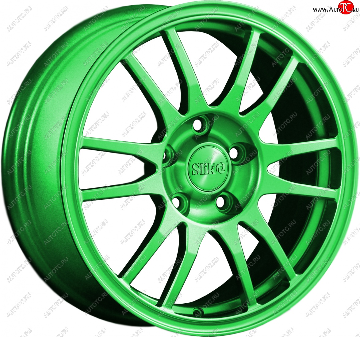 12 949 р. Кованый диск Slik classik R16x6.5 RAL 6038 ярко-зеленый 6.5x16   (Цвет: RAL 6038 ярко-зеленый 6.5x16)  с доставкой в г. Керчь