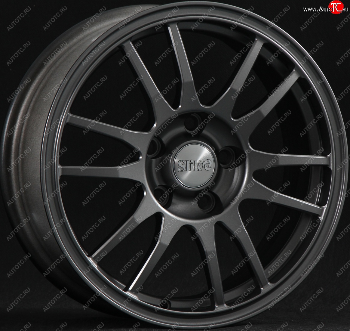 12 949 р. Кованый диск Slik classik R16x6.5 Графит матовый (GRF2) 6.5x16   (Цвет: GRF2)  с доставкой в г. Керчь