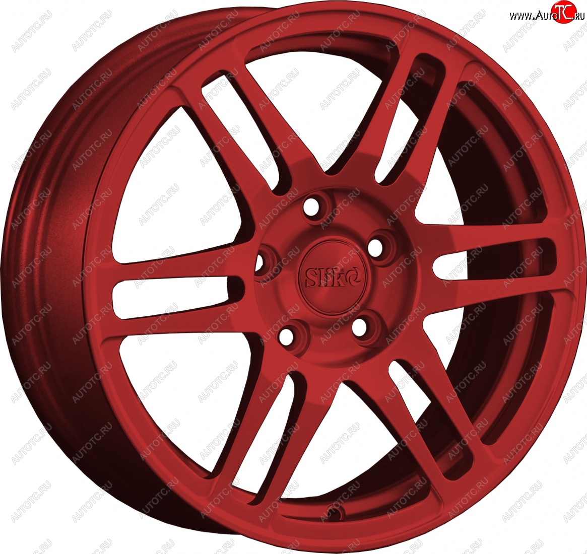 12 949 р. Кованый диск Slik classik R16x6.5 Красный (RED) 6.5x16   (Цвет: RED)  с доставкой в г. Керчь