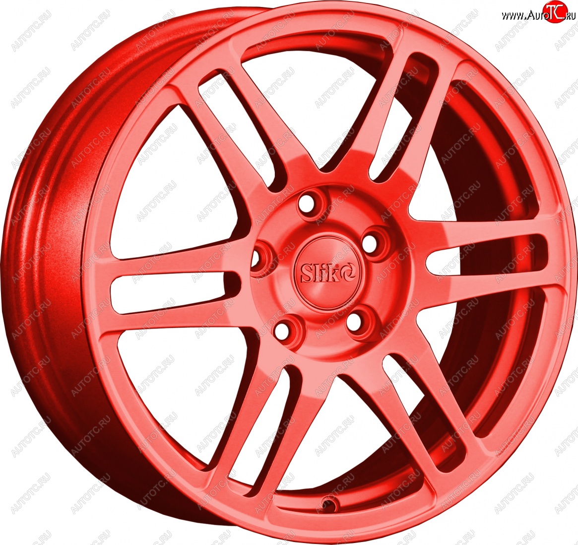 12 949 р. Кованый диск Slik classik R16x6.5 Candy алый 6.5x16   (Цвет: Candy алый 6.5x16)  с доставкой в г. Керчь