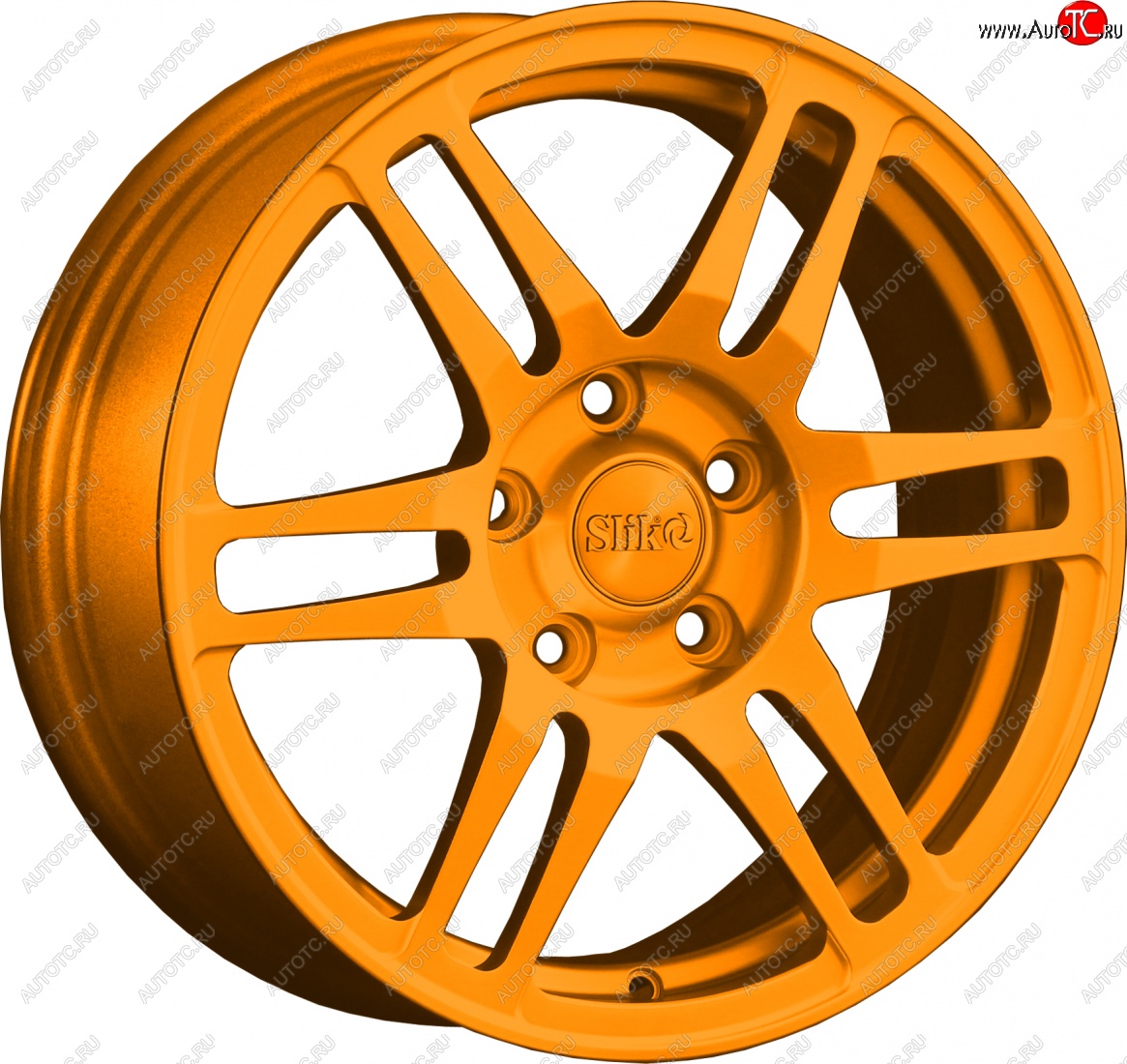 12 949 р. Кованый диск Slik classik R16x6.5 Ярко-оранжевый (ORANGE) 6.5x16   (Цвет: ORANGE)  с доставкой в г. Керчь