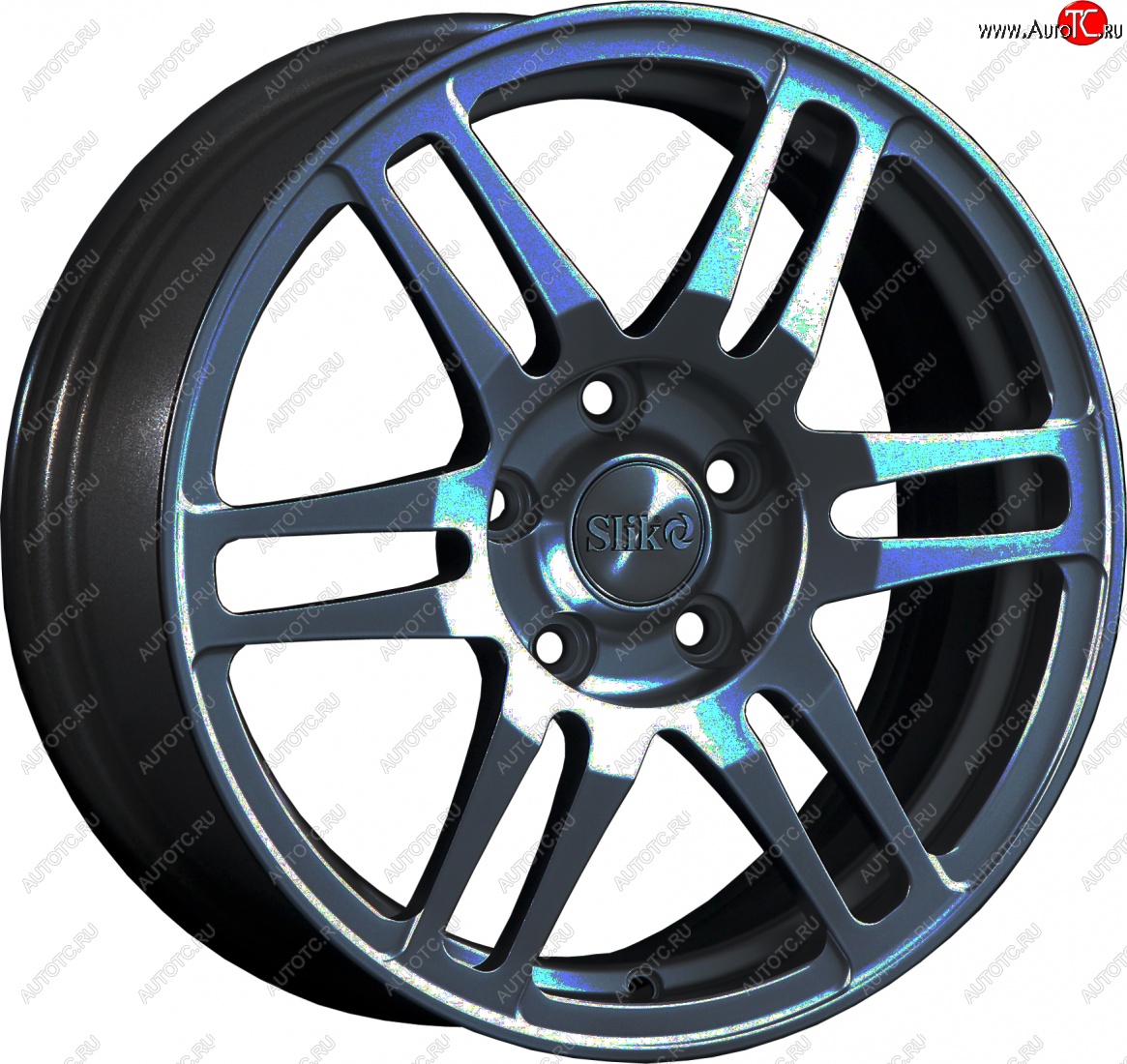 12 949 р. Кованый диск Slik classik R16x6.5 Графит глянцевый (GM) 6.5x16   (Цвет: GM)  с доставкой в г. Керчь
