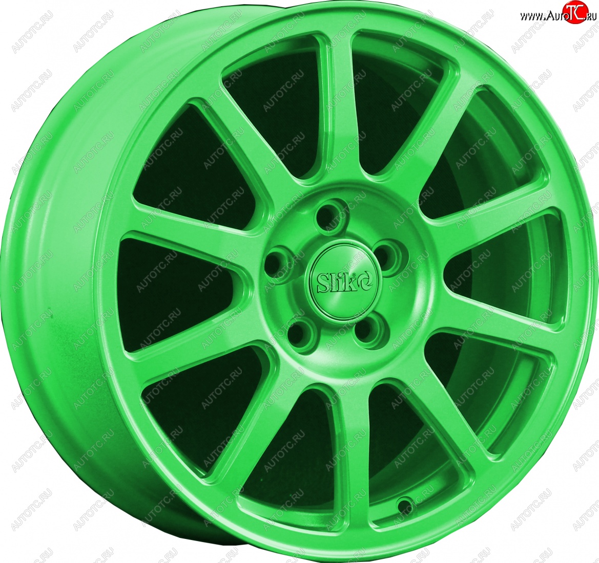 18 999 р. Кованый диск Slik classik R16x6.5 RAL 6038 ярко-зеленый (6038) 6.5x16   (Цвет: 6038)  с доставкой в г. Керчь