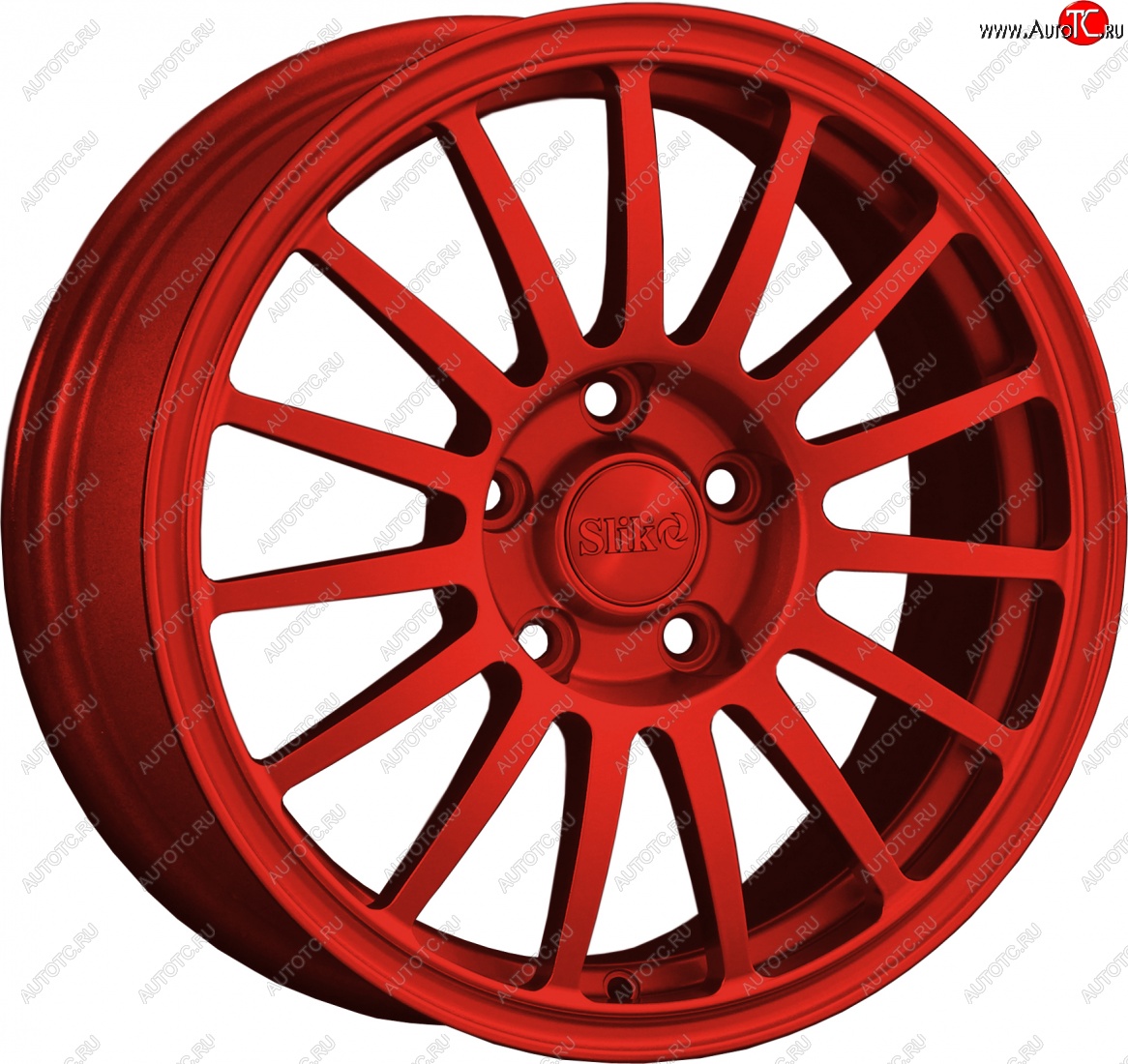 15 249 р. Кованый диск Slik classik R16x6.5 Красный (RED) 6.5x16   (Цвет: RED)  с доставкой в г. Керчь