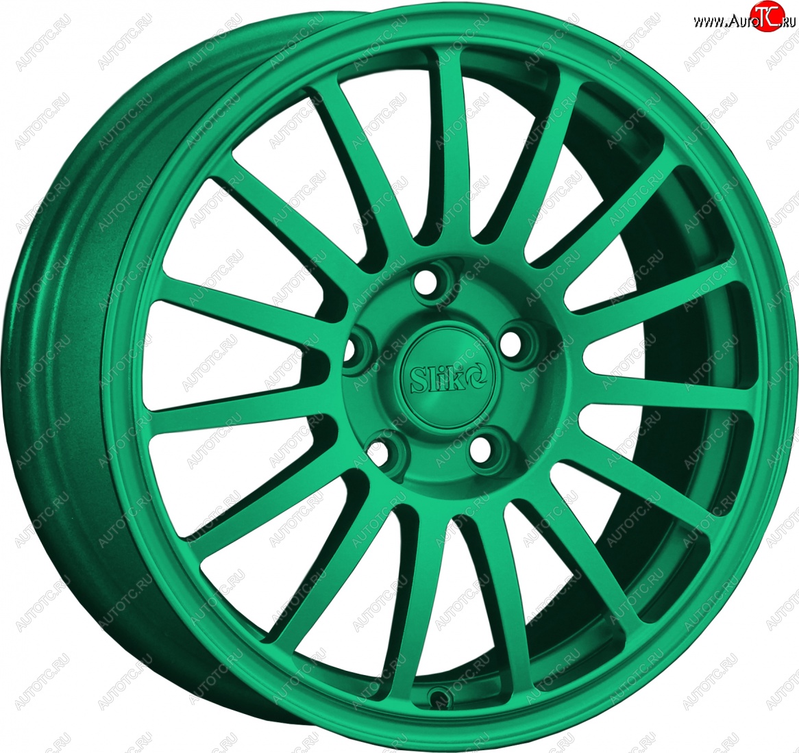 15 249 р. Кованый диск Slik classik R16x6.5 Candy Green изумрудно-зеленый 6.5x16   (Цвет: Candy Green изумрудно-зеленый 6.5x16)  с доставкой в г. Керчь
