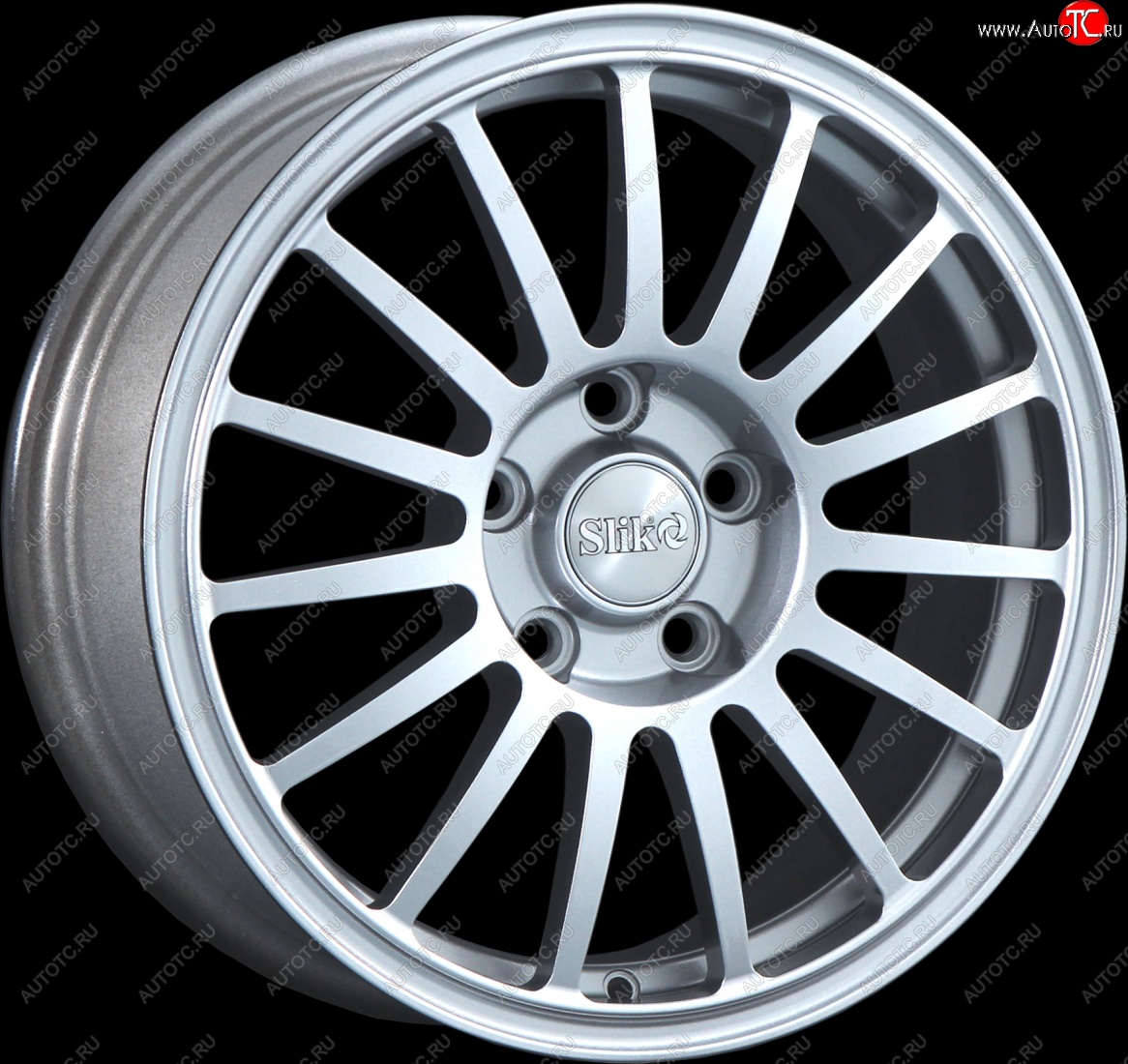 15 249 р. Кованый диск Slik classik R16x6.5 Серебристый светлый (S16) 6.5x16   (Цвет: S16)  с доставкой в г. Керчь
