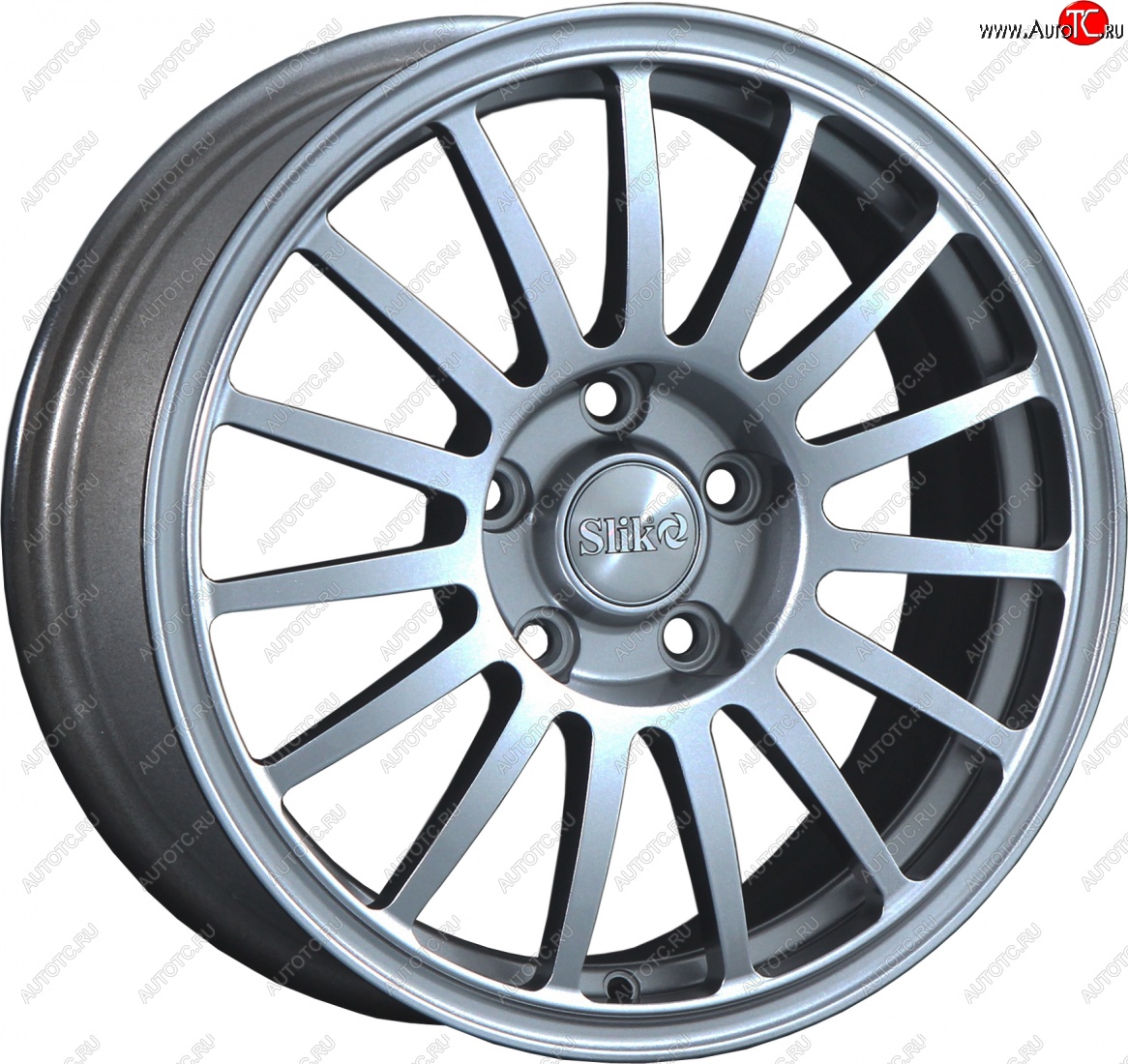 15 249 р. Кованый диск Slik classik R16x6.5 Серебристый тёмный (S25) 6.5x16   (Цвет: S25)  с доставкой в г. Керчь