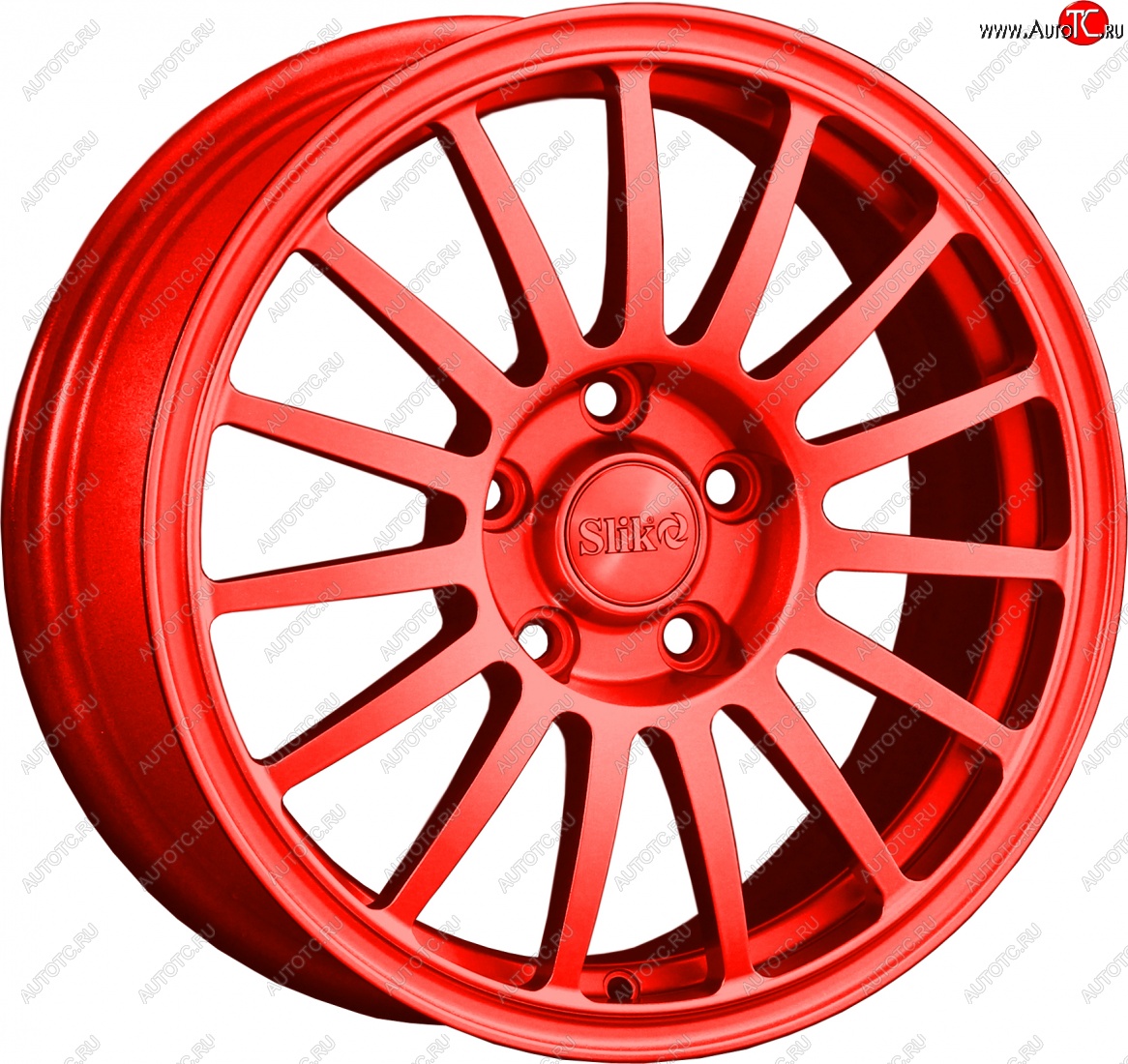 15 249 р. Кованый диск Slik classik R16x6.5 RAL 3026 ярко-алый (3026) 6.5x16   (Цвет: 3026)  с доставкой в г. Керчь