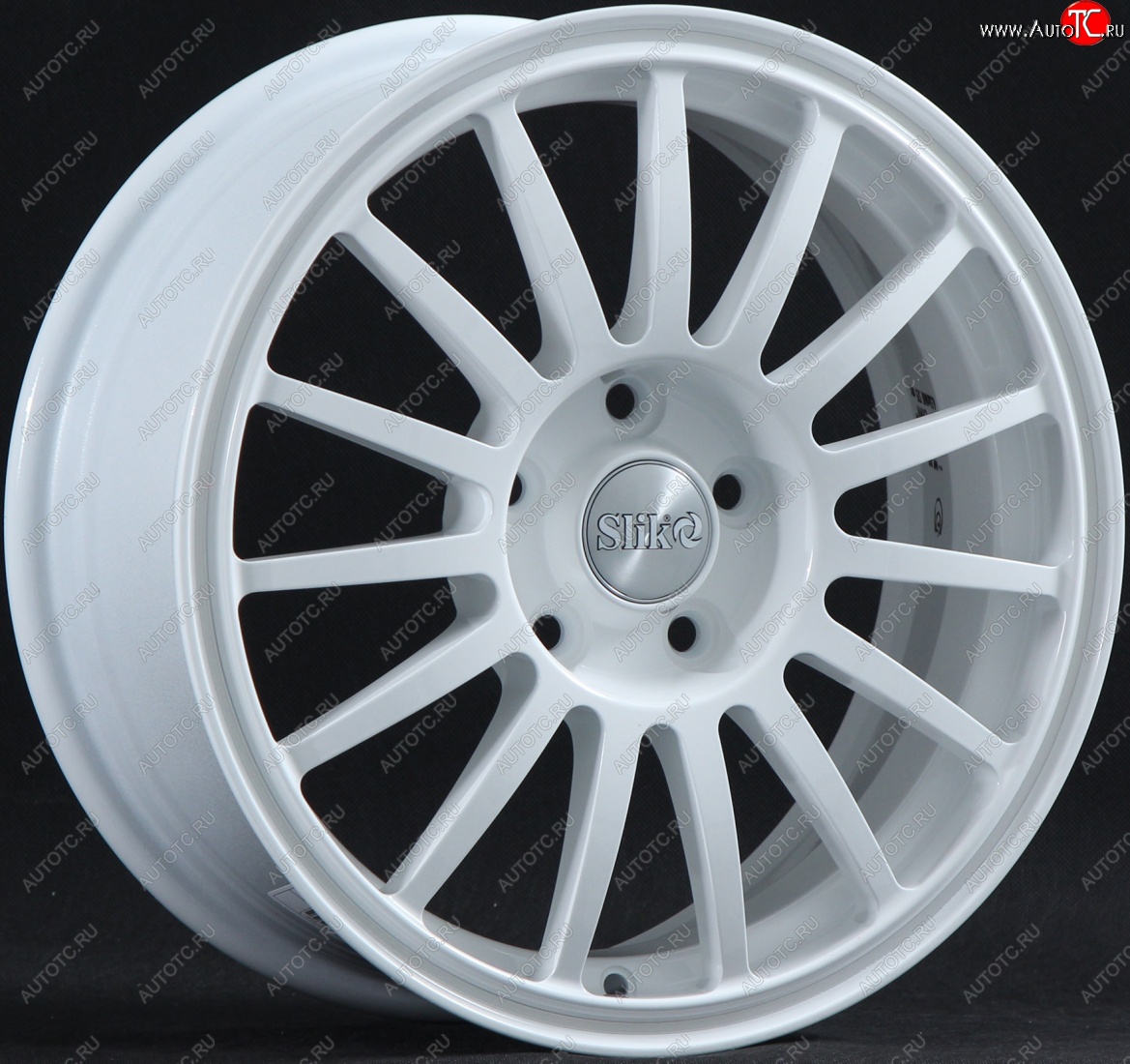 15 249 р. Кованый диск Slik classik R16x6.5 Белый (W) 6.5x16   (Цвет: W)  с доставкой в г. Керчь