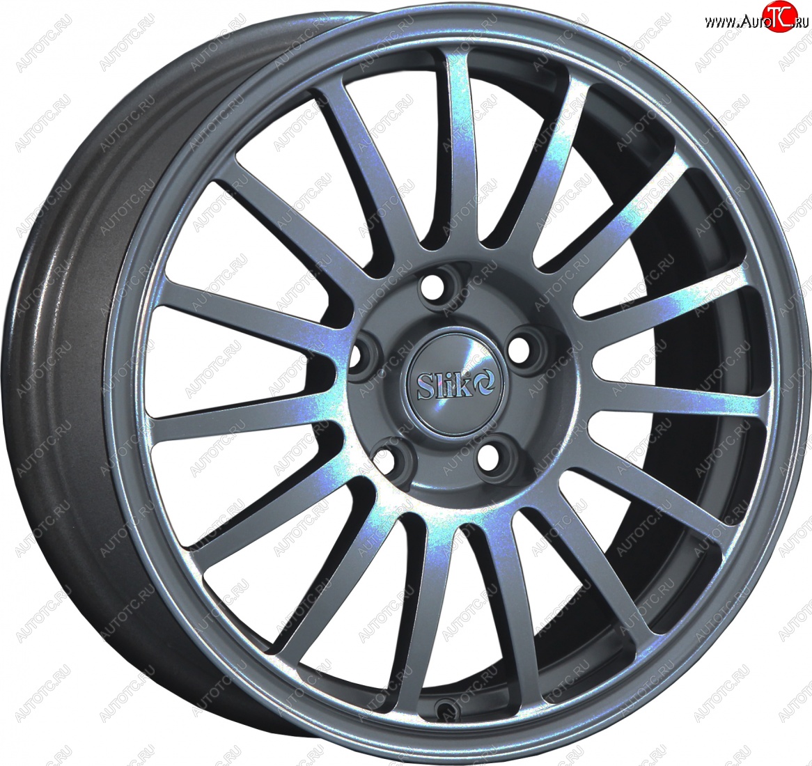 15 249 р. Кованый диск Slik classik R16x6.5 Графит глянцевый (GM) 6.5x16   (Цвет: GM)  с доставкой в г. Керчь