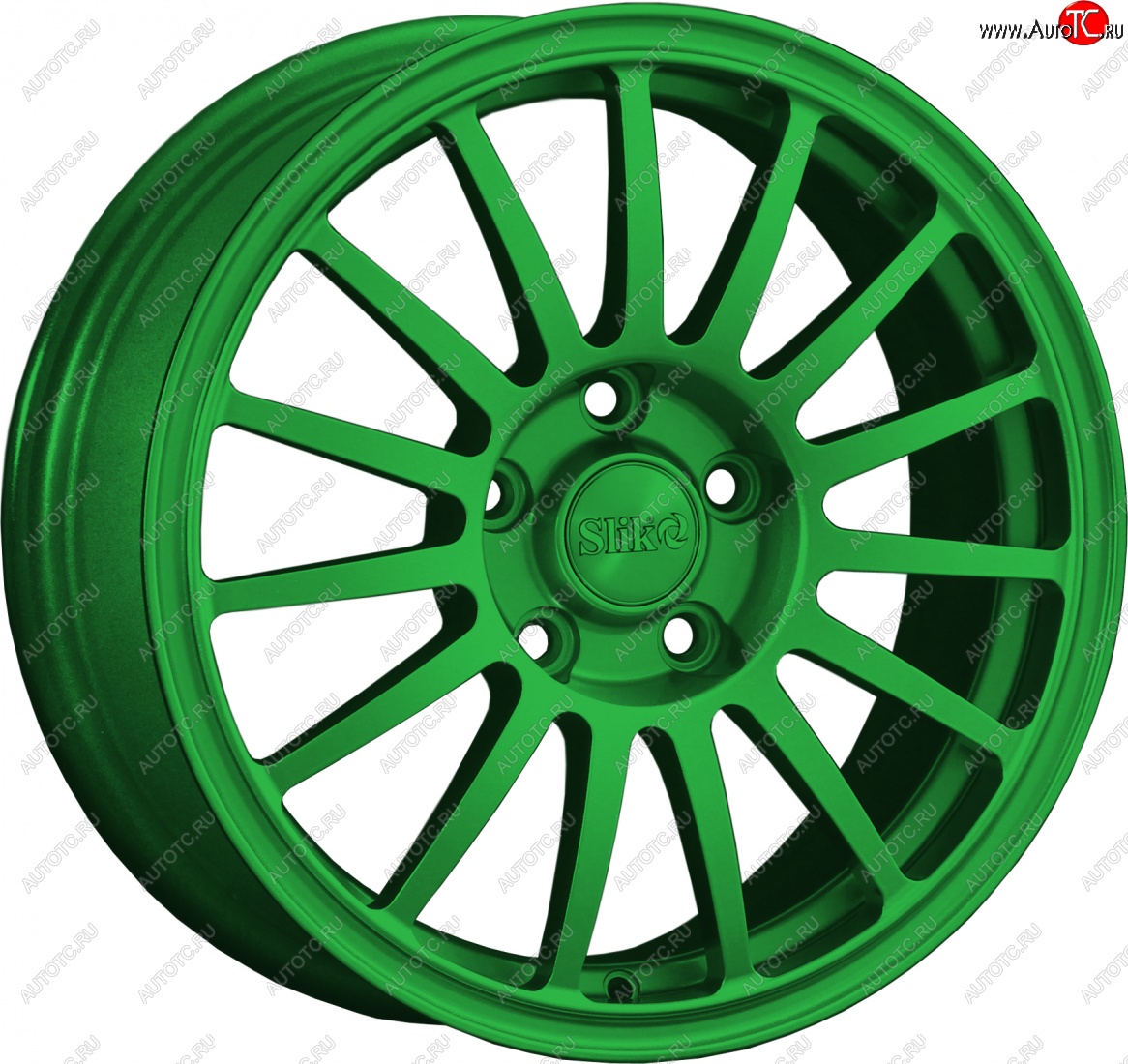 15 249 р. Кованый диск Slik classik R16x6.5 Зеленый (GREEN) 6.5x16   (Цвет: GREEN)  с доставкой в г. Керчь
