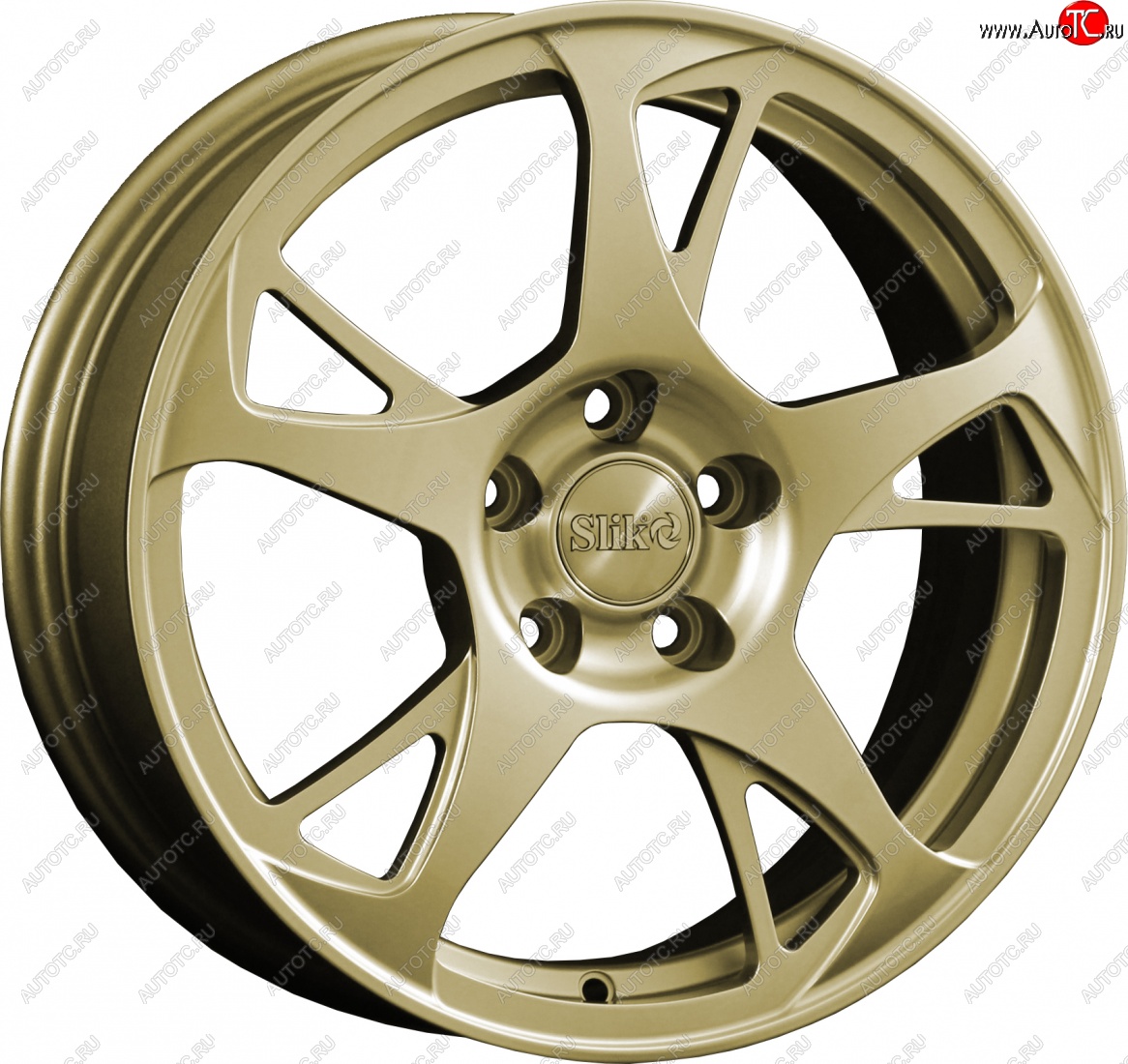 10 999 р. Кованый диск Slik classik R16x6.5 Золотой (G) 6.5x16   (Цвет: G)  с доставкой в г. Керчь