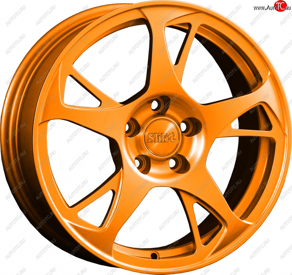10 999 р. Кованый диск Slik classik R16x6.5 Ярко-оранжевый (ORANGE) 6.5x16   (Цвет: ORANGE)  с доставкой в г. Керчь
