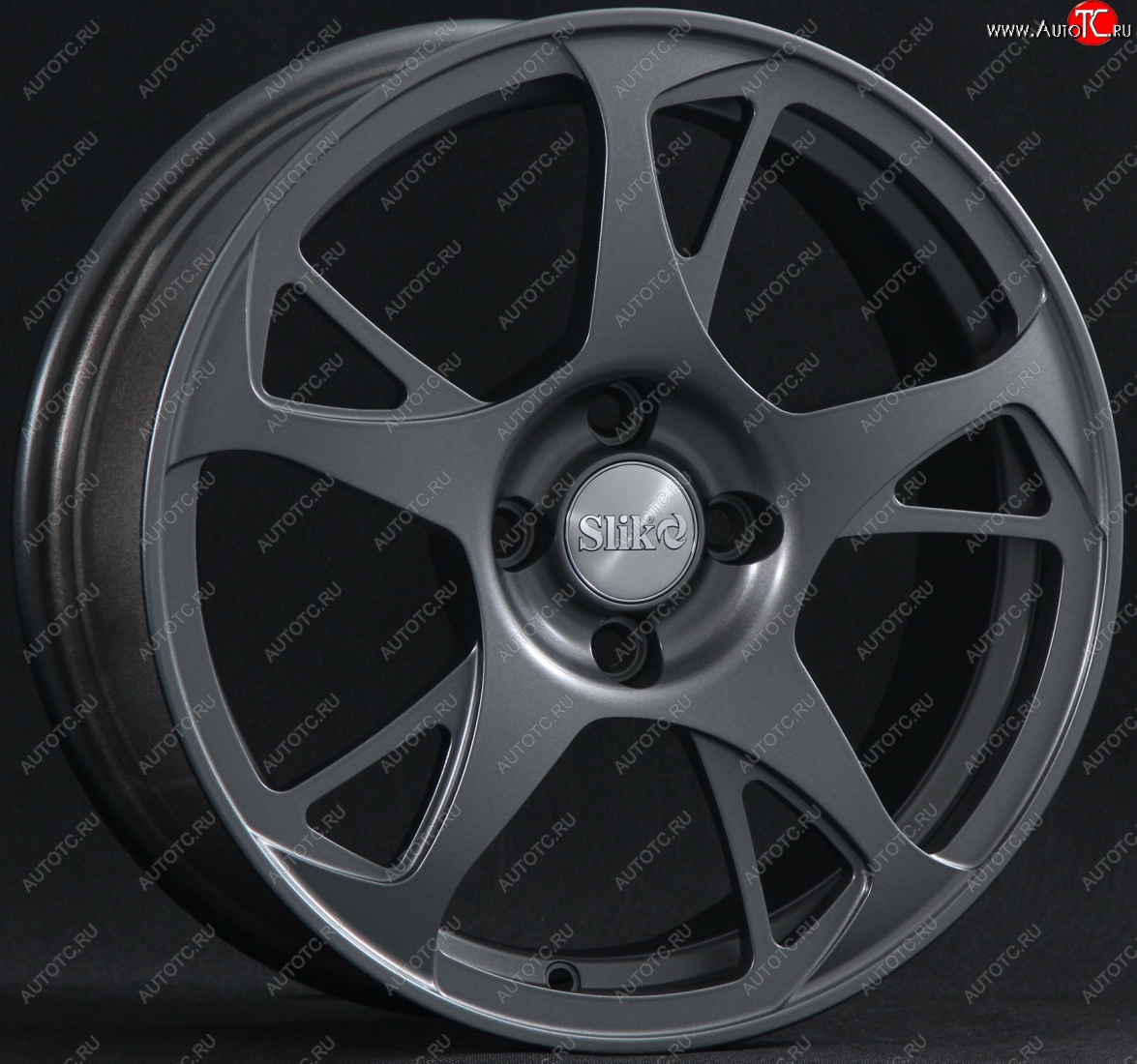 10 999 р. Кованый диск Slik classik R16x6.5 Графит матовый (GRF2) 6.5x16   (Цвет: GRF2)  с доставкой в г. Керчь