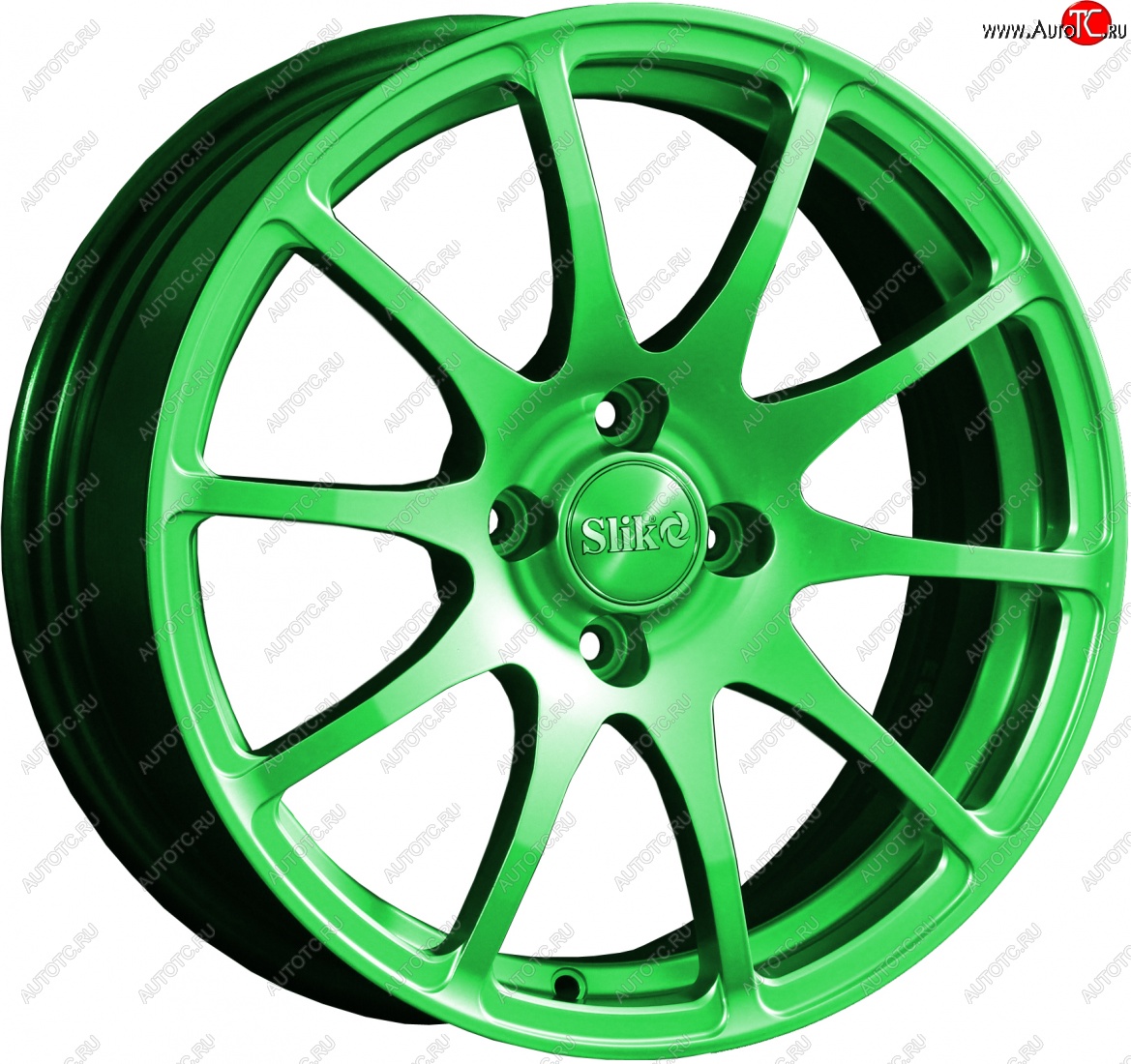18 999 р. Кованый диск Slik classik R16x6.5 RAL 6038 ярко-зеленый (6038) 6.5x16   (Цвет: 6038)  с доставкой в г. Керчь