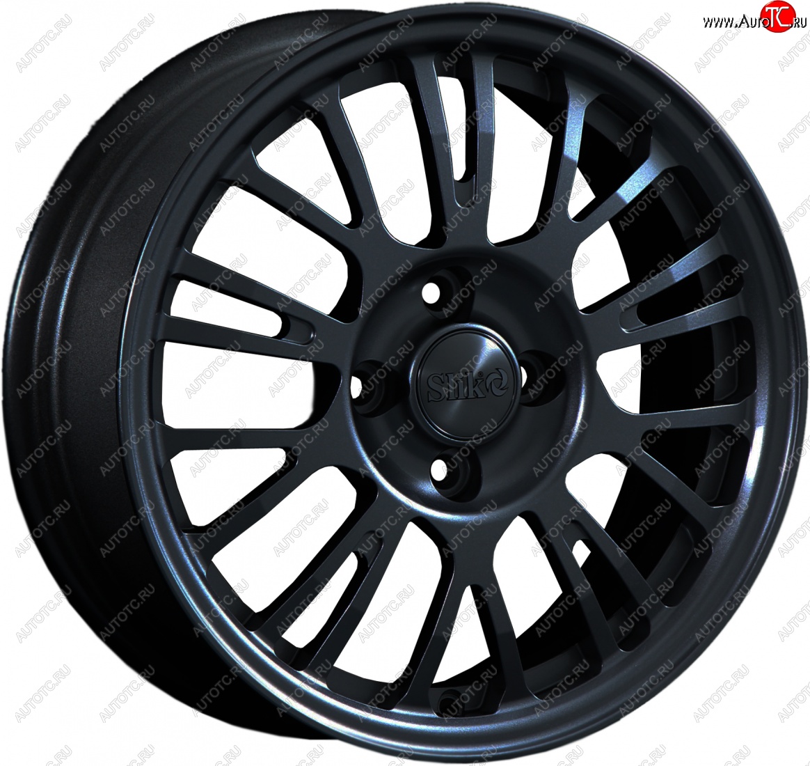 14 799 р. Кованый диск Slik Classik 6x15 (Черный глянцевый)   (Цвет: Черный глянцевый)  с доставкой в г. Керчь