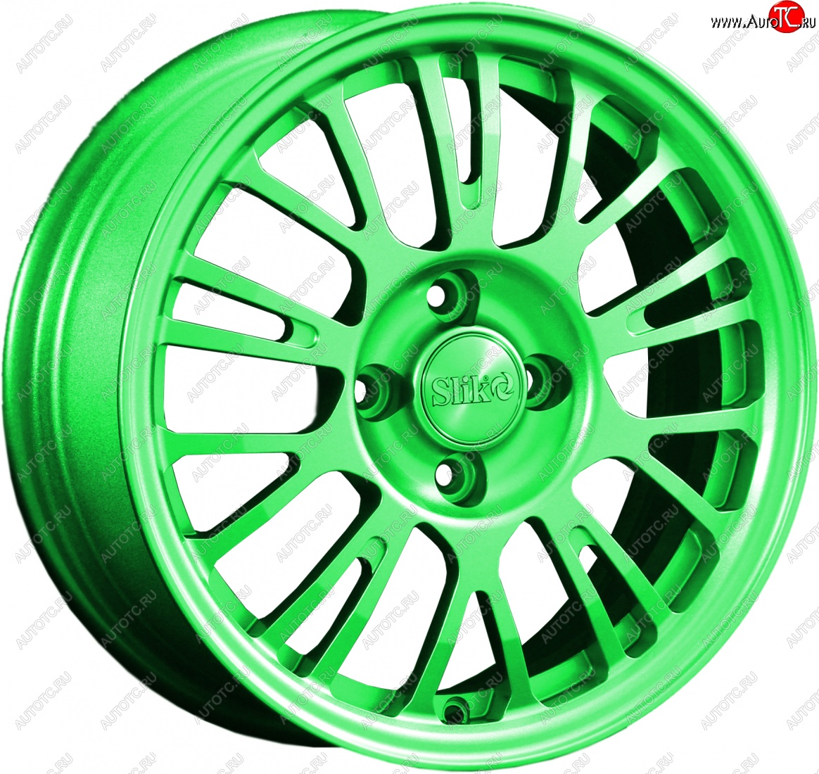 14 799 р. Кованый диск Slik Classik 6x15 (RAL 6038 ярко-зеленый)   (Цвет: RAL 6038 ярко-зеленый)  с доставкой в г. Керчь