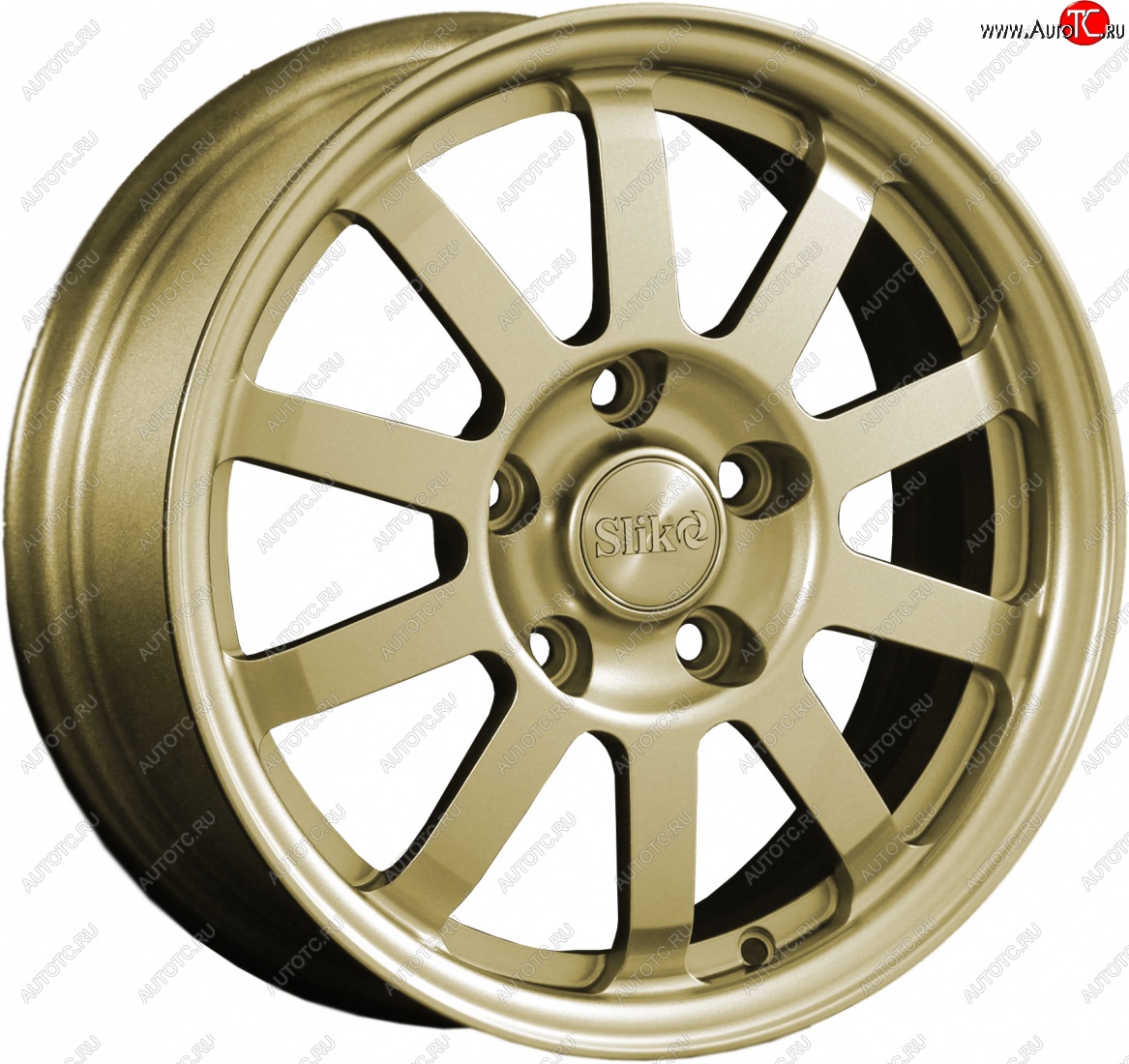 11 399 р. Кованый диск Slik Classik 6x15 (Металлик золотой)   (Цвет: Металлик золотой)  с доставкой в г. Керчь