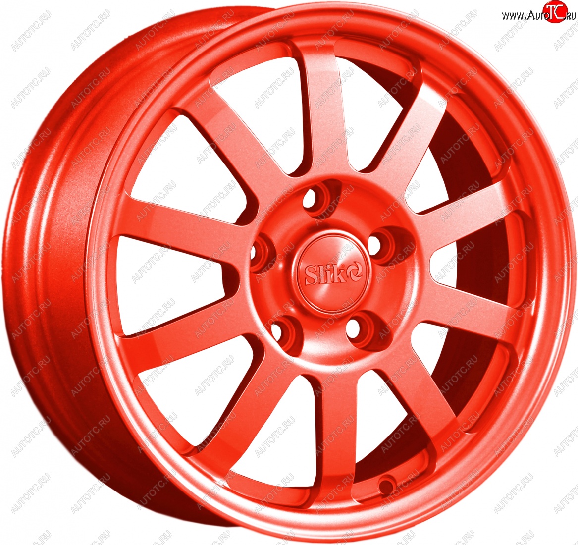 11 399 р. Кованый диск Slik Classik 6x15 (RAL 3026 ярко-алый)   (Цвет: RAL 3026 ярко-алый)  с доставкой в г. Керчь