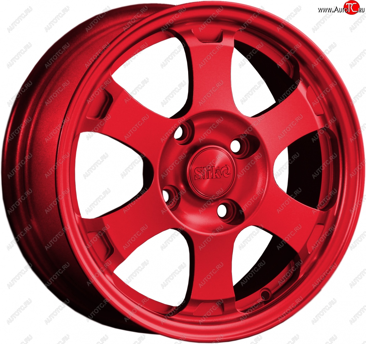 14 799 р. Кованый диск Slik Classik 6x15 (Красный)   (Цвет: Красный)  с доставкой в г. Керчь