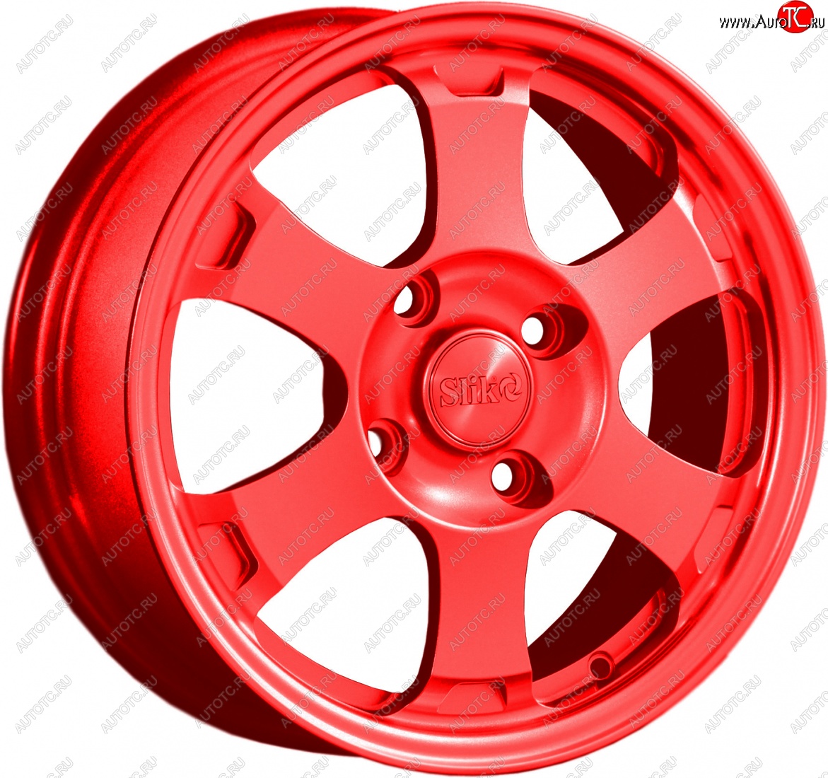 14 799 р. Кованый диск Slik Classik 6x15 (Candy красный)   (Цвет: Candy красный)  с доставкой в г. Керчь