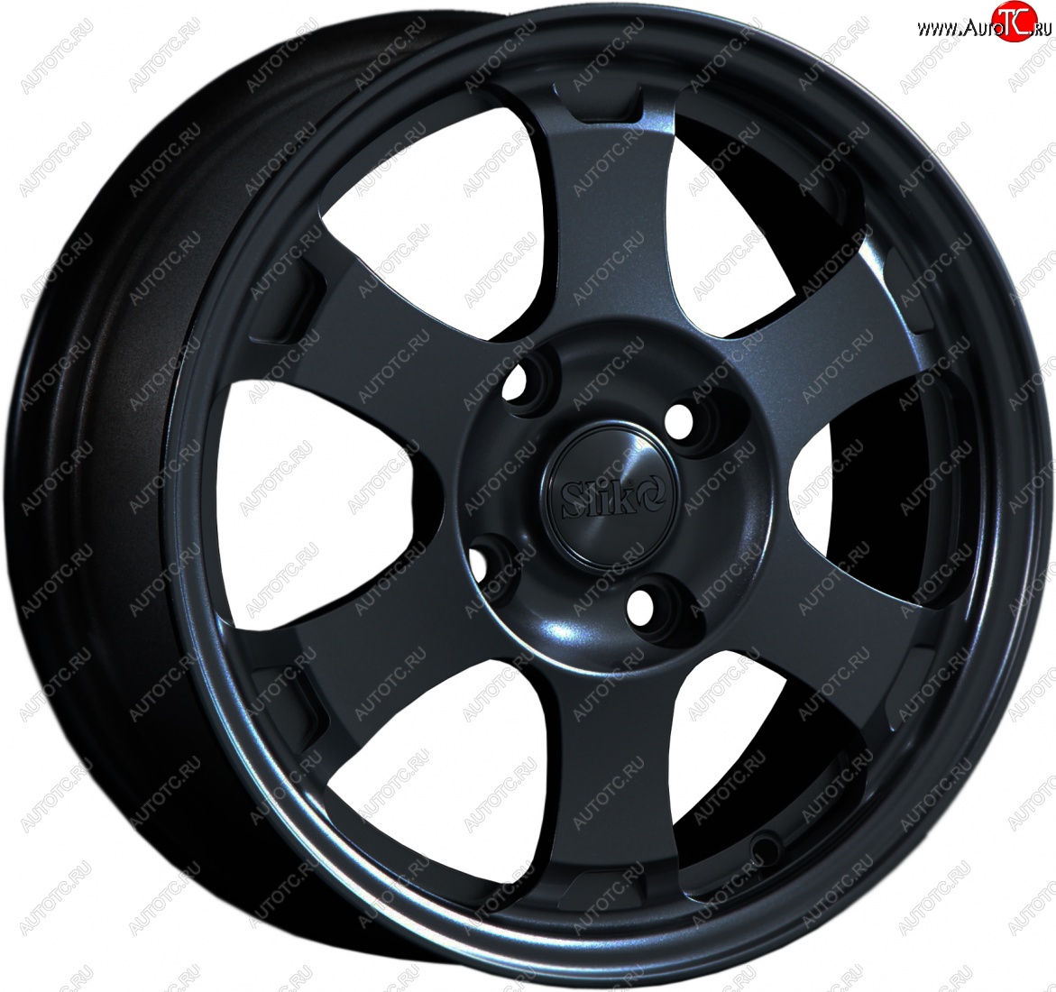 14 799 р. Кованый диск Slik Classik 6x15 (Черный глянцевый)   (Цвет: Черный глянцевый)  с доставкой в г. Керчь
