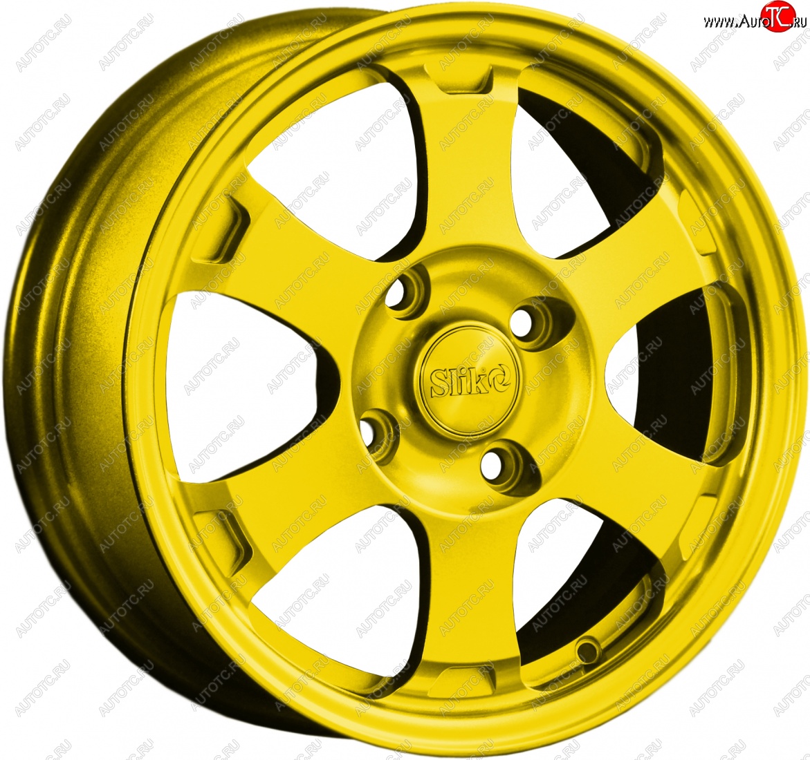14 799 р. Кованый диск Slik Classik 6x15 (Ярко-желтый RAL 1021)   (Цвет: Ярко-желтый RAL 1021)  с доставкой в г. Керчь