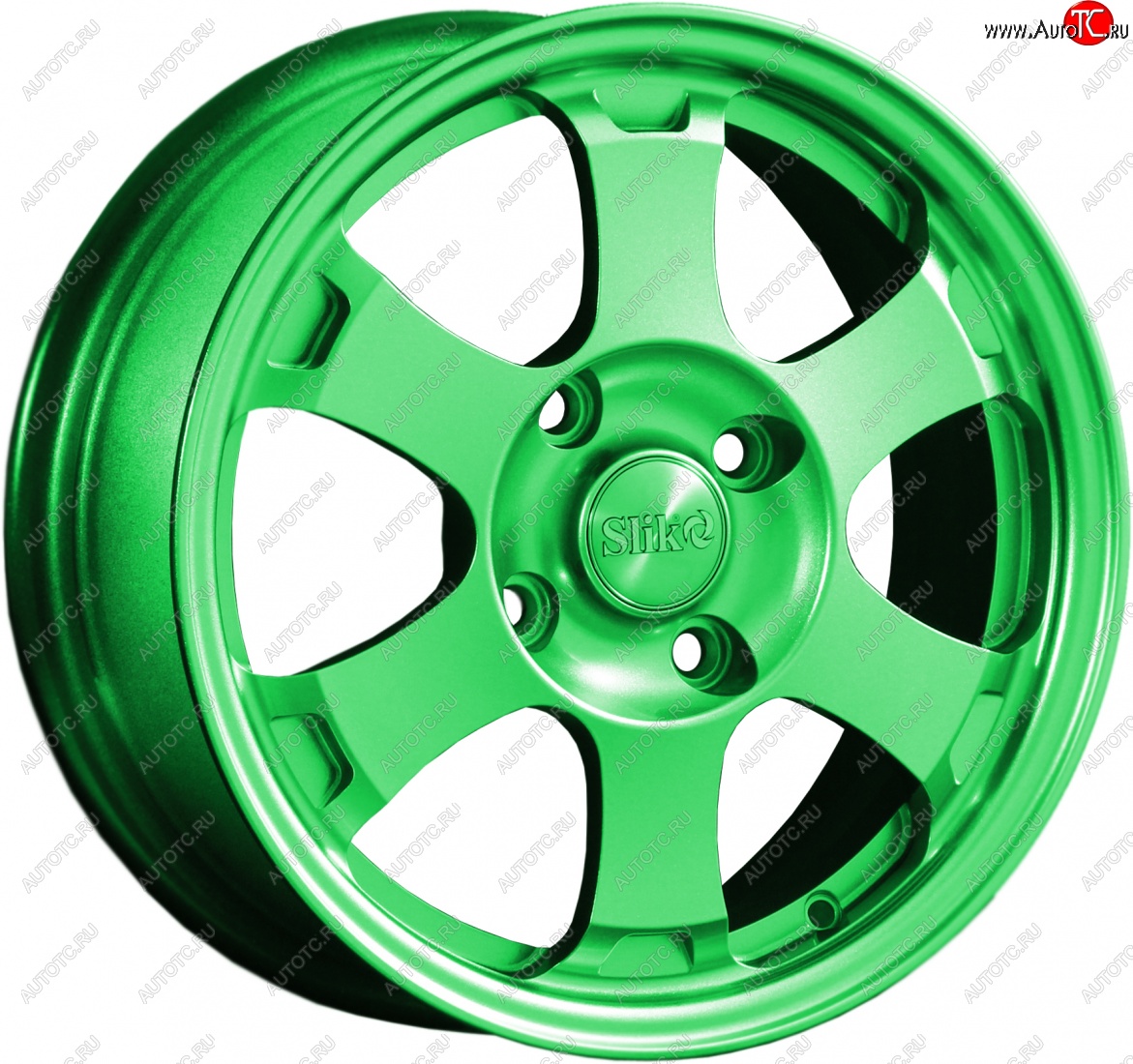 14 799 р. Кованый диск Slik Classik 6x15 (RAL 6038 ярко-зеленый)   (Цвет: RAL 6038 ярко-зеленый)  с доставкой в г. Керчь