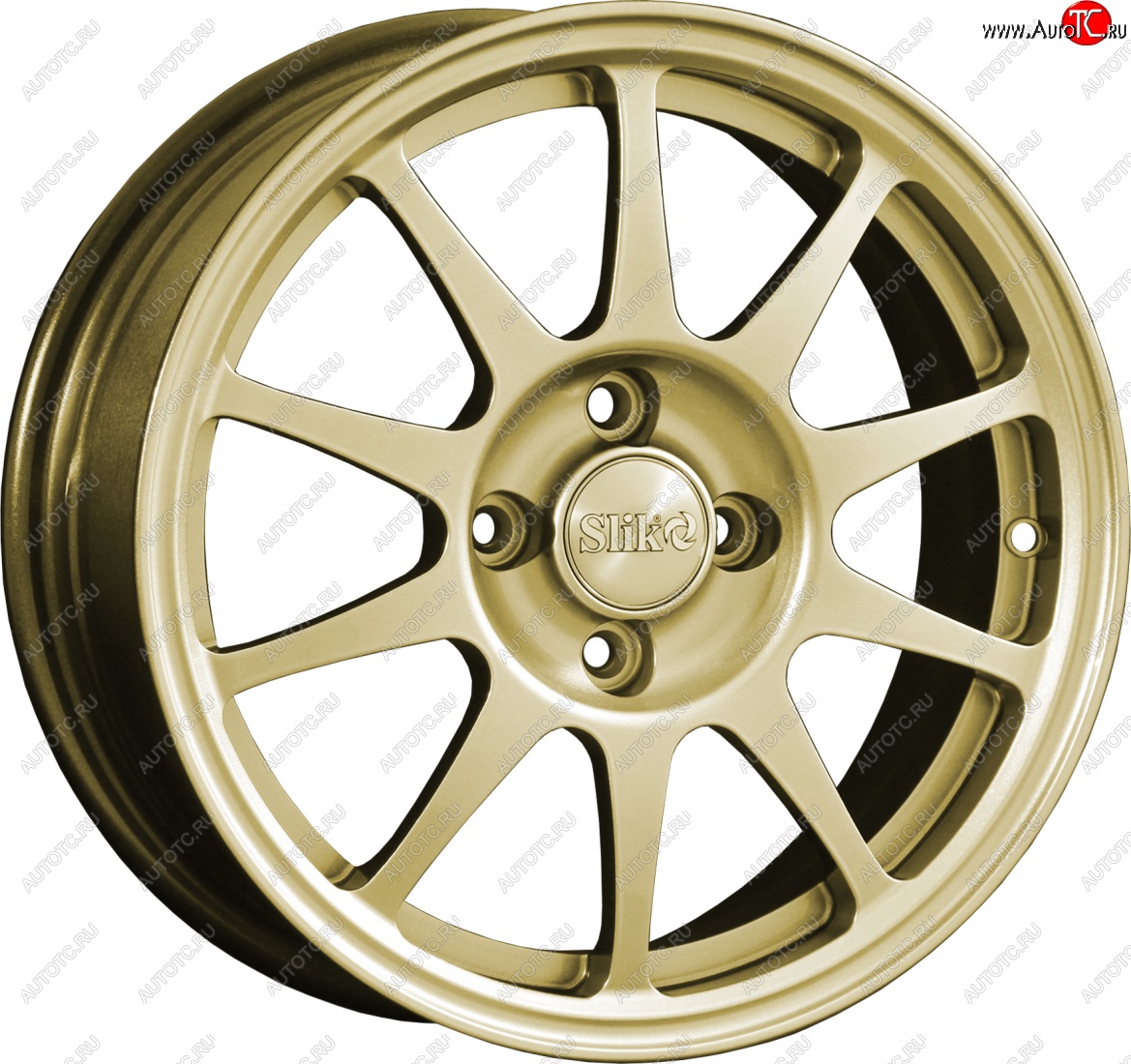 14 799 р. Кованый диск Slik Classik 6x15 (Металлик золотой)   (Цвет: Металлик золотой)  с доставкой в г. Керчь