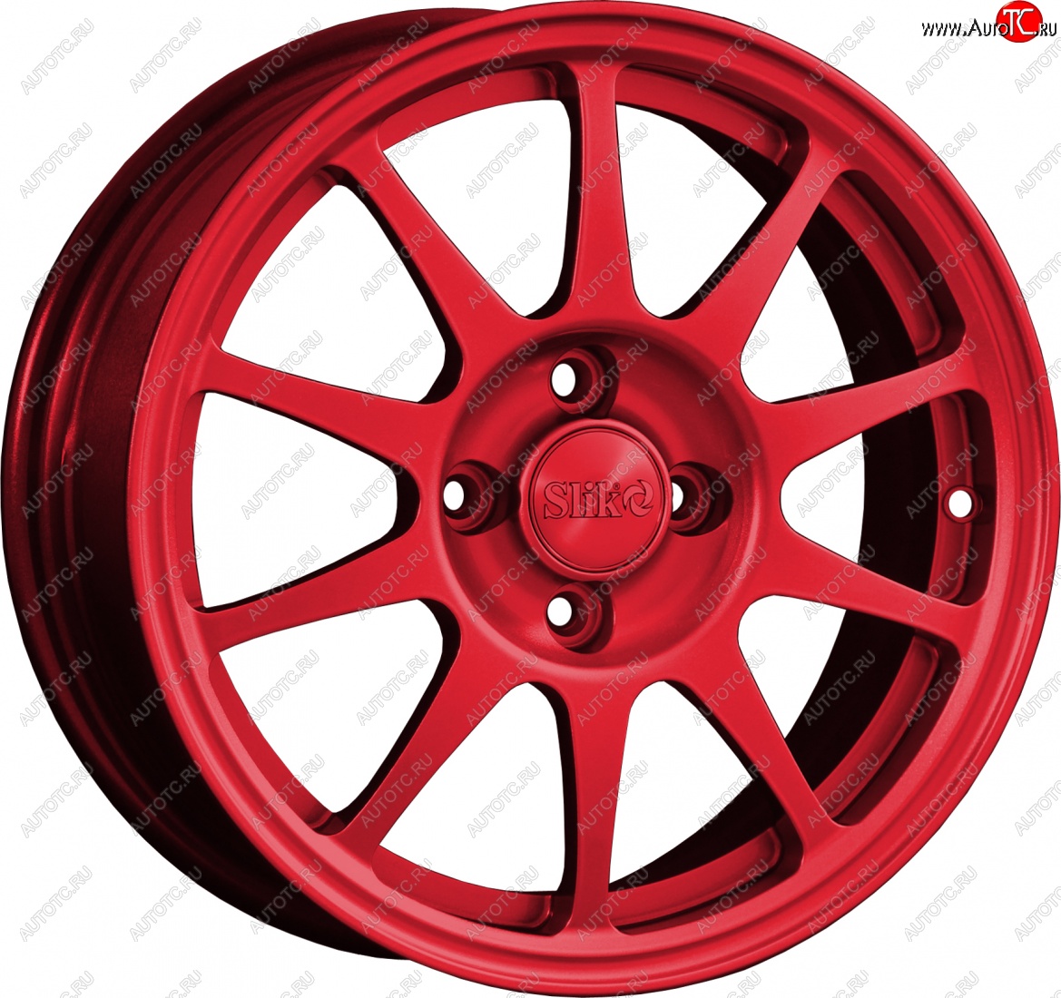 14 799 р. Кованый диск Slik Classik 6x15 (Красный)   (Цвет: Красный)  с доставкой в г. Керчь